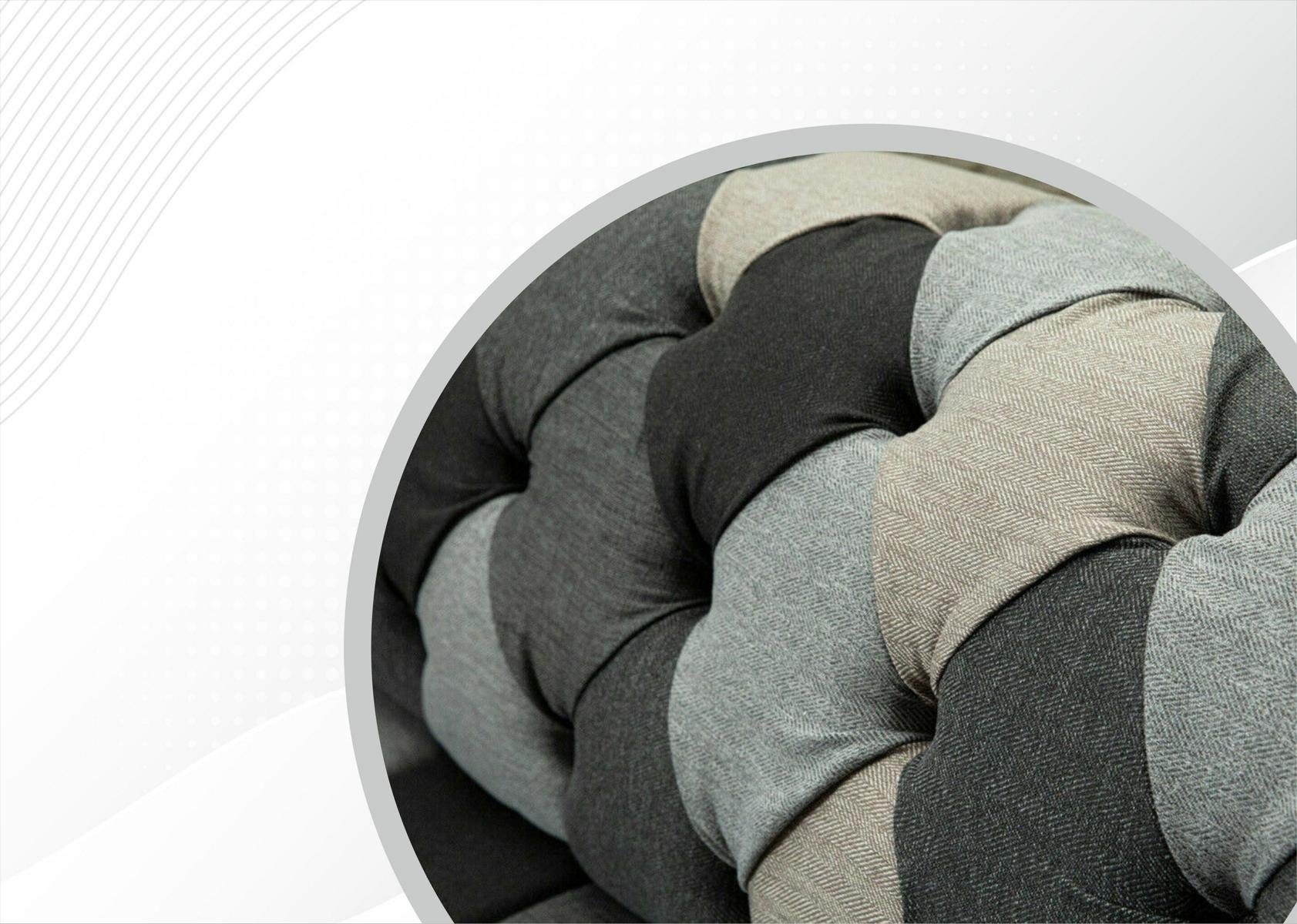 JVmoebel Chesterfield-Sofa, Chesterfield 3 Sitzer Couch Sofa 225 Design cm