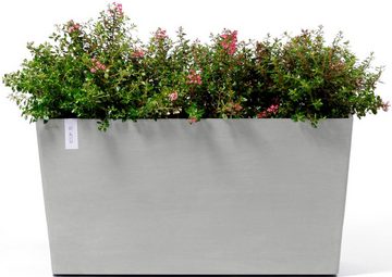ECOPOTS Blumentopf Paris mit Rollen 100 Weißgrau, für den Außenbereich: frostsicher, bruchsicher und lichtbeständig