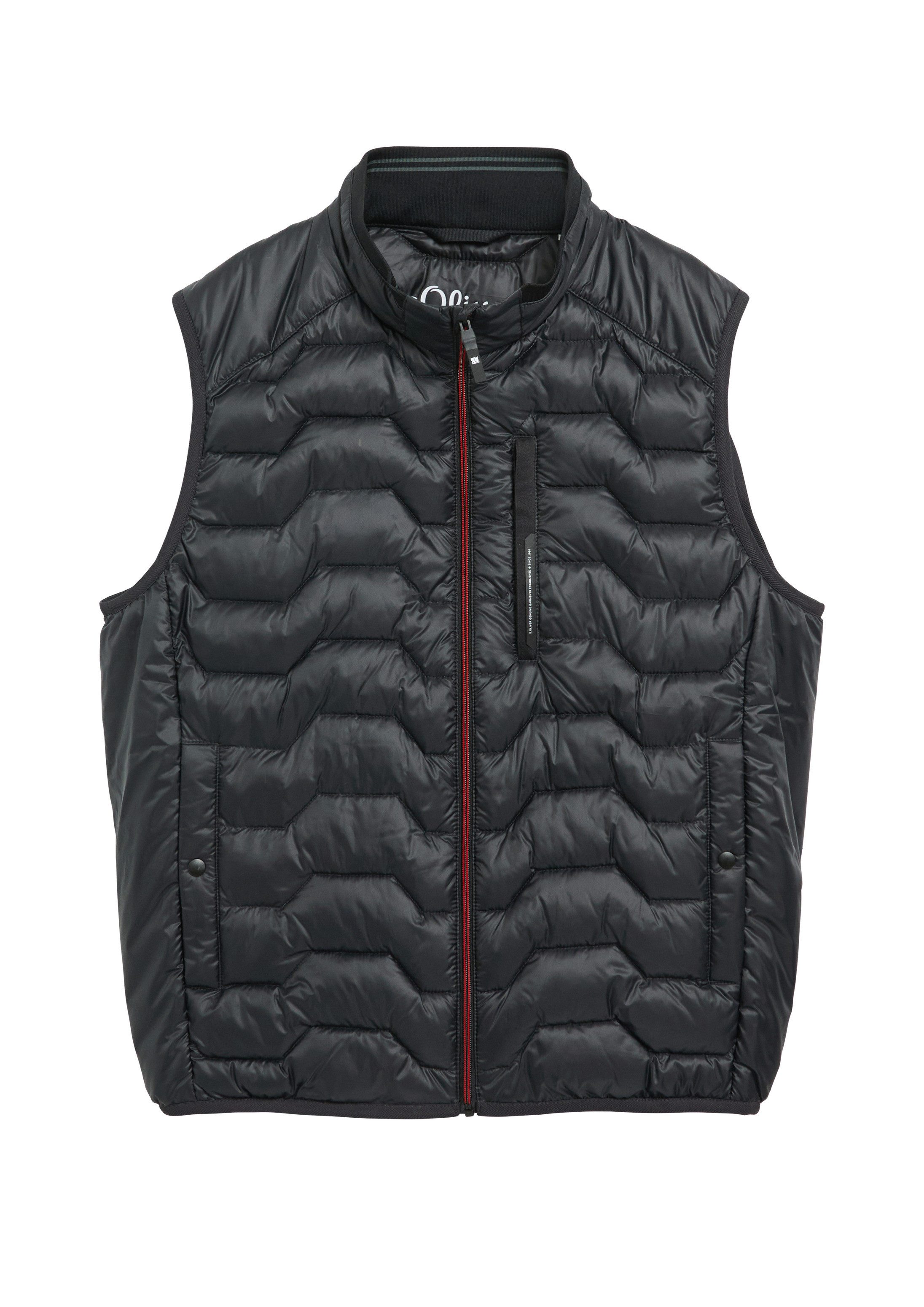 s.Oliver Outdoorjacke Outdoor-Weste Wasserabweisende Steppweste mit sportiven Details