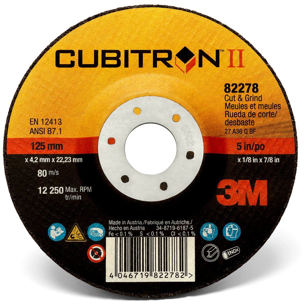 3M Schruppscheibe m, Cubitron™ Cut T27 230 Grind Ø Schruppscheibe Durchmesser 3M & mm 230.00 81154 II