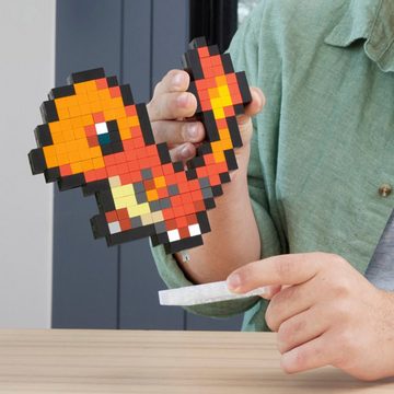 Mattel® Konstruktionsspielsteine Pokémon Glumanda Pixel Art