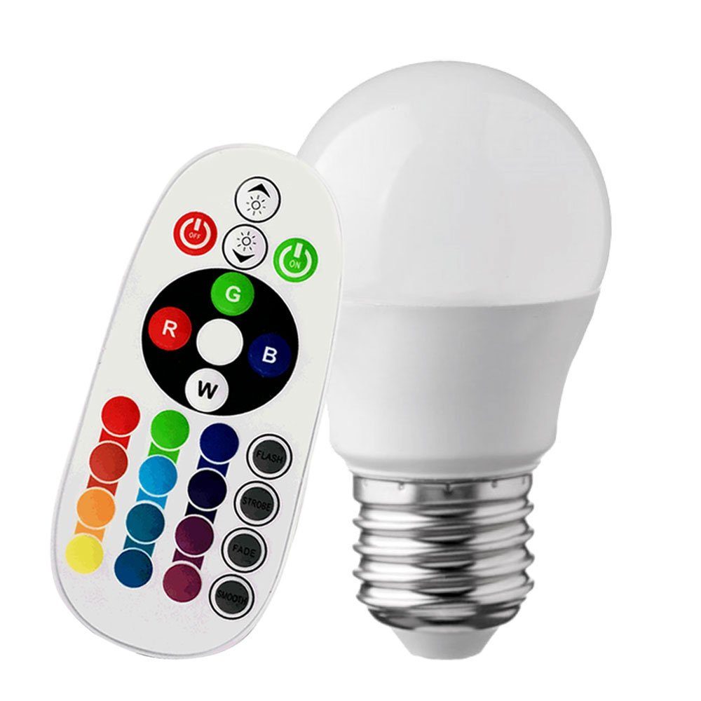 etc-shop LED Stehlampe, Leuchtmittel RGB Leuchte Lampe Beleuchtung Steh Farbwechsel, inklusive, Warmweiß, Stand Decken-Fluter LED