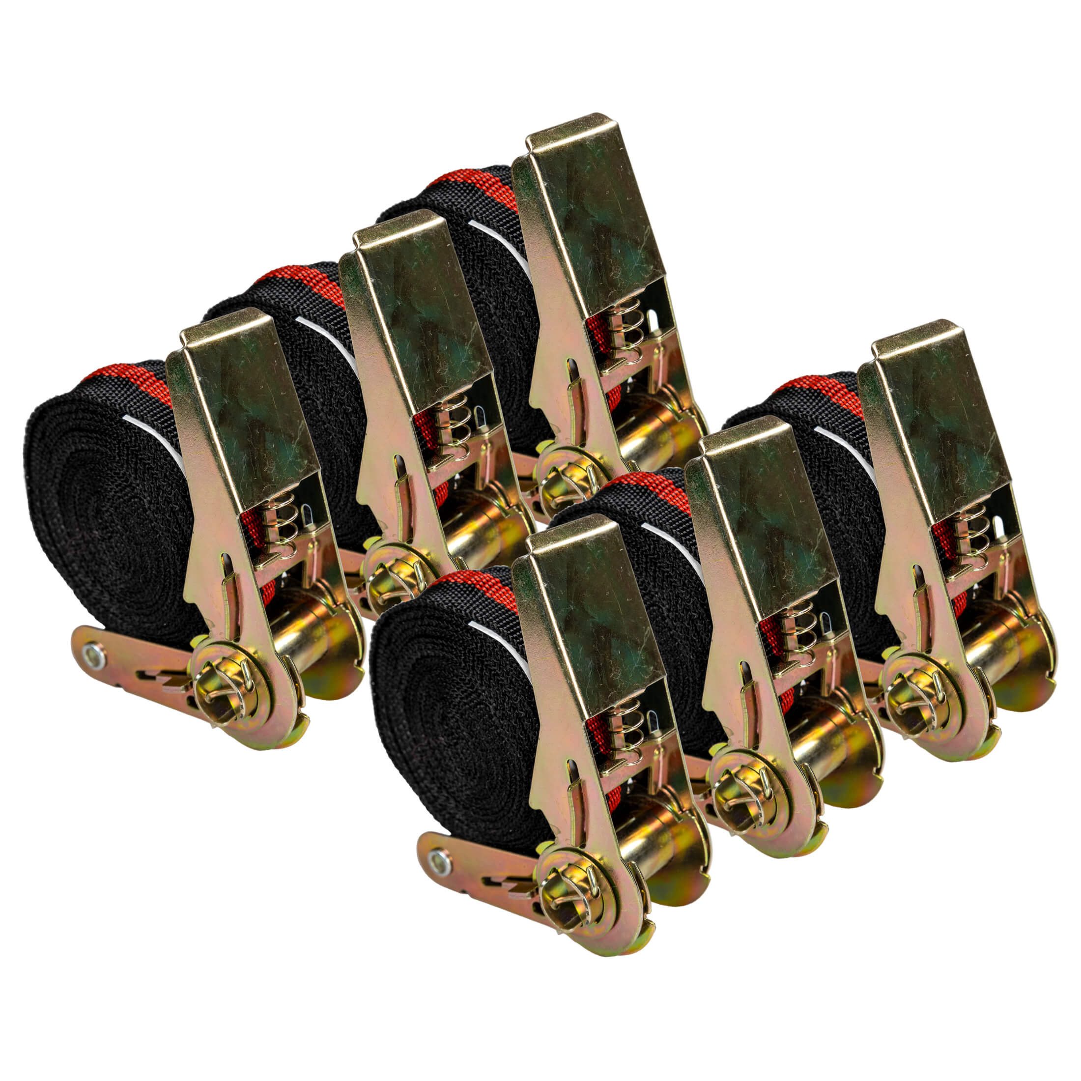Zurrgurt 6er Set Zurrgurt Ratschenspanngurt 25mm x 5m Spanngurt mit Ratsche
