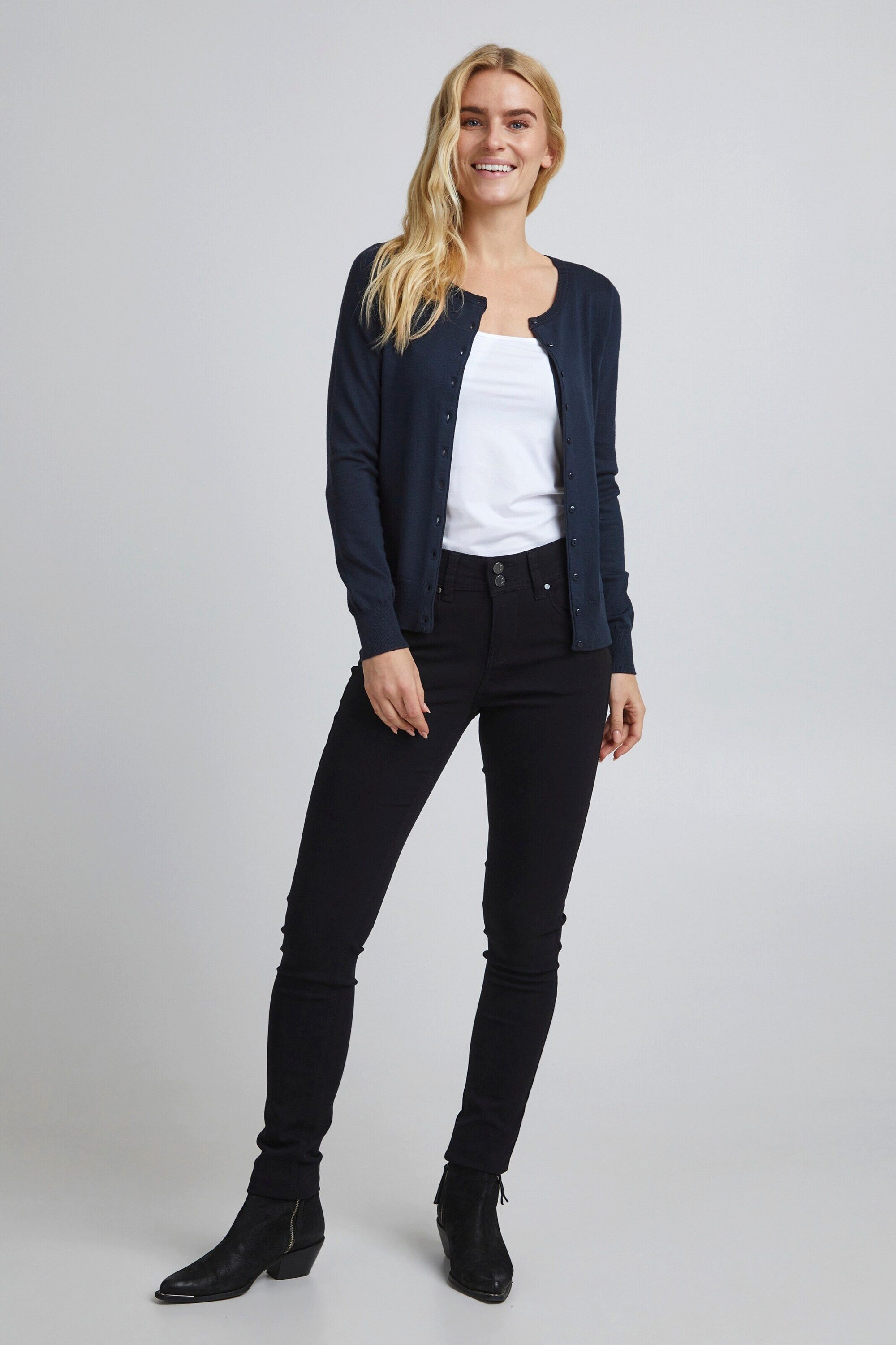 fransa Strickjacke (1-tlg) Plain/ohne Details günstig online kaufen