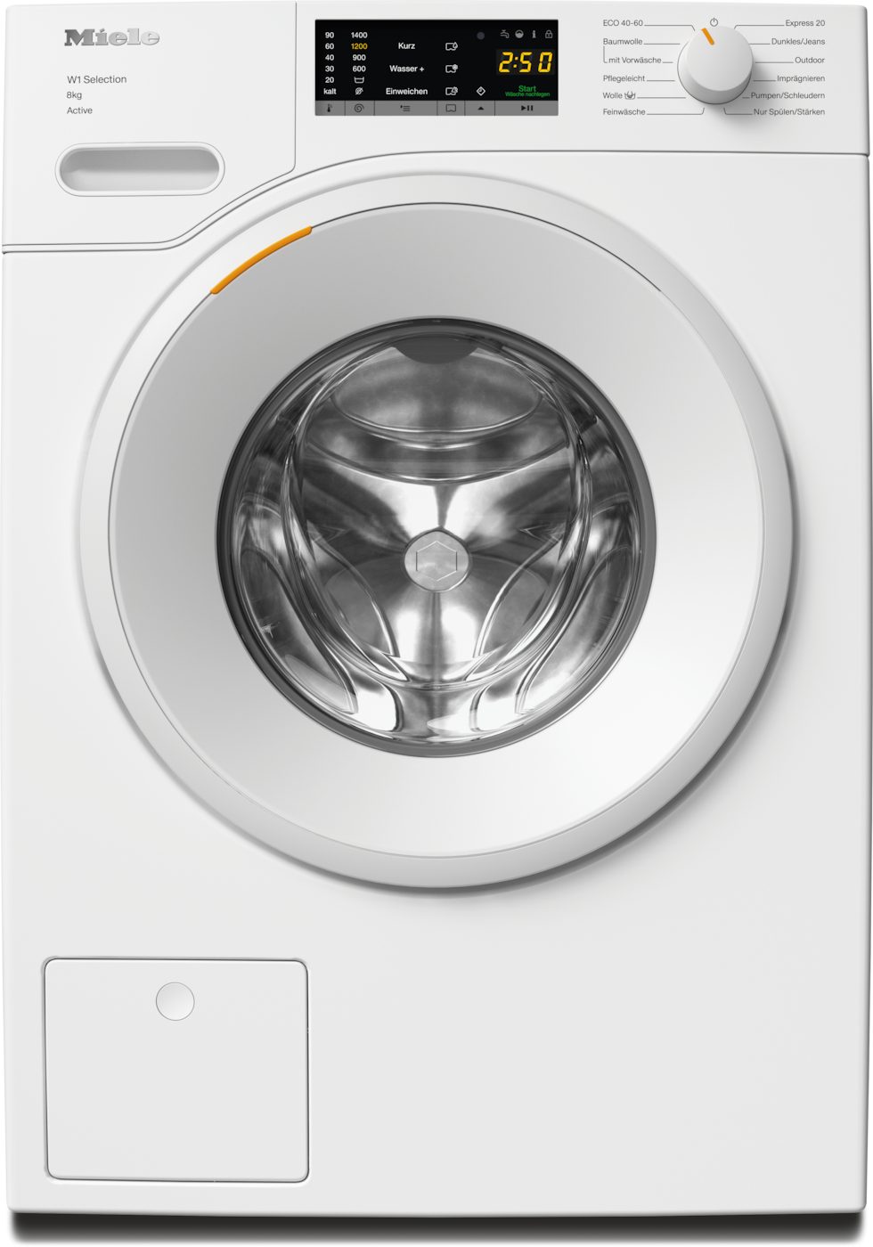 Miele Waschmaschine WSA123 WCS 8kg Active, 8 kg, 1400 U/min, Getestet auf 20 Jahre perfekte Wäschepflege, 25 Jahre Motorgarantie
