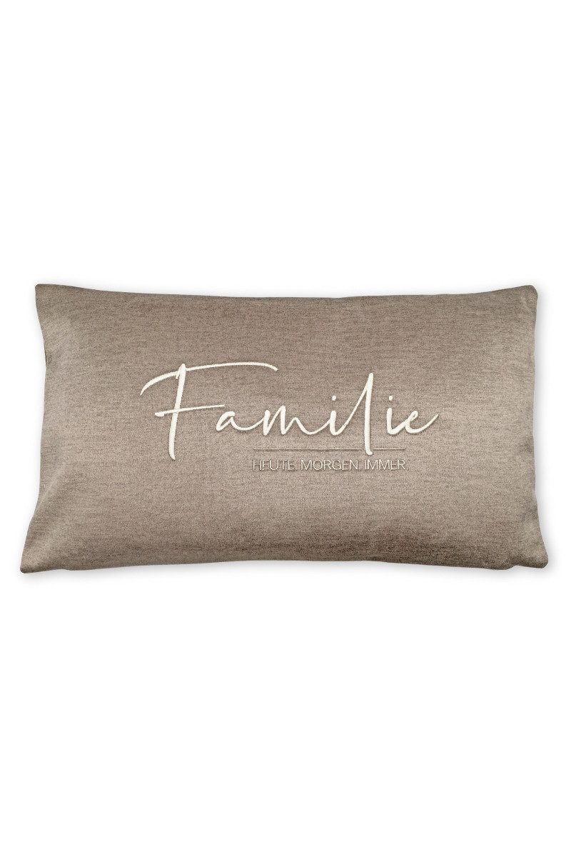 Steen Design Kissenhüllen Kissenhülle - FAMILIE - grau