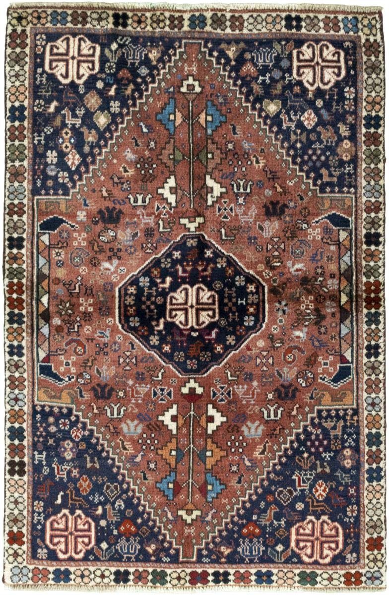 Handgeknüpfter mm Höhe: 97x149 10 rechteckig, Orientteppich / Nain Trading, Orientteppich Shiraz Perserteppich,