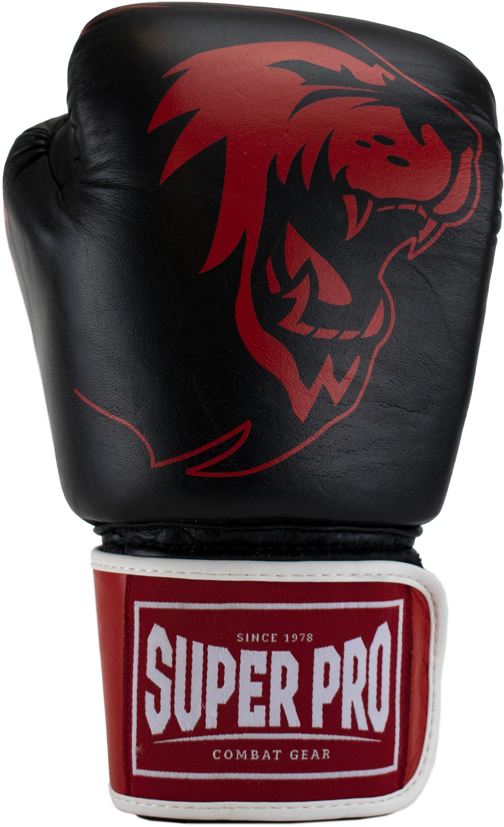 rot/schwarz/weiß Super Pro Boxhandschuhe Warrior
