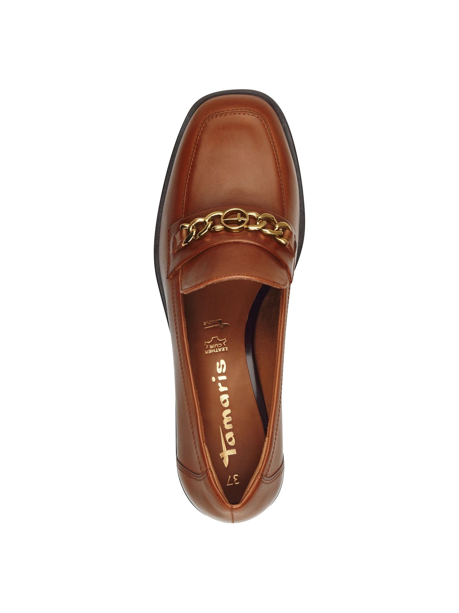 Tamaris TOUCH-IT, ANTIslide aus Leder kein Absatz Schnürpumps TOUCH-IT