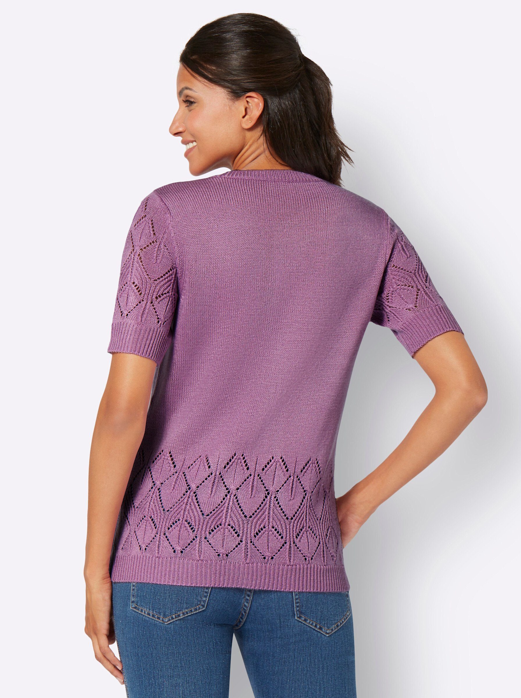 Sieh an! Strickpullover Kurzarmpullover günstig online kaufen
