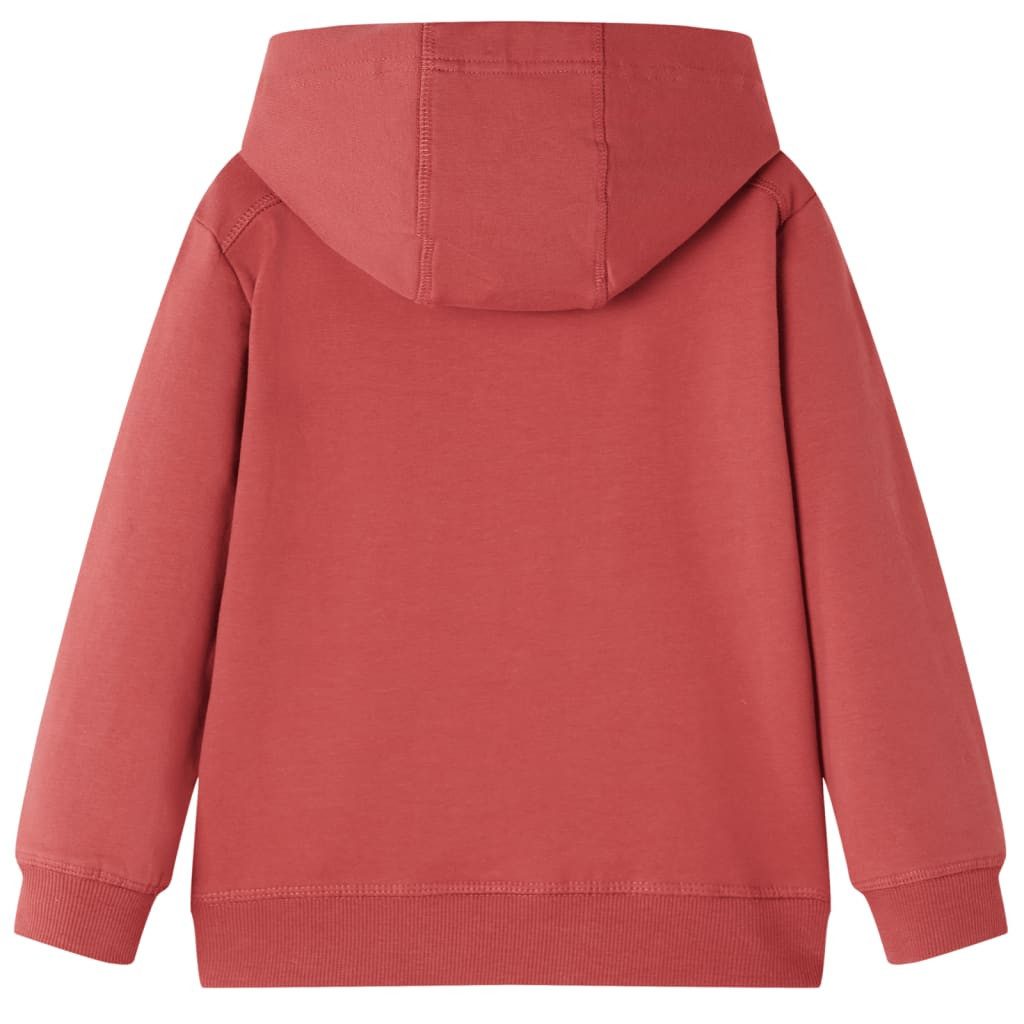 vidaXL Kapuzenpullover Kinder-Kapuzenpullover Dunkelrot 104