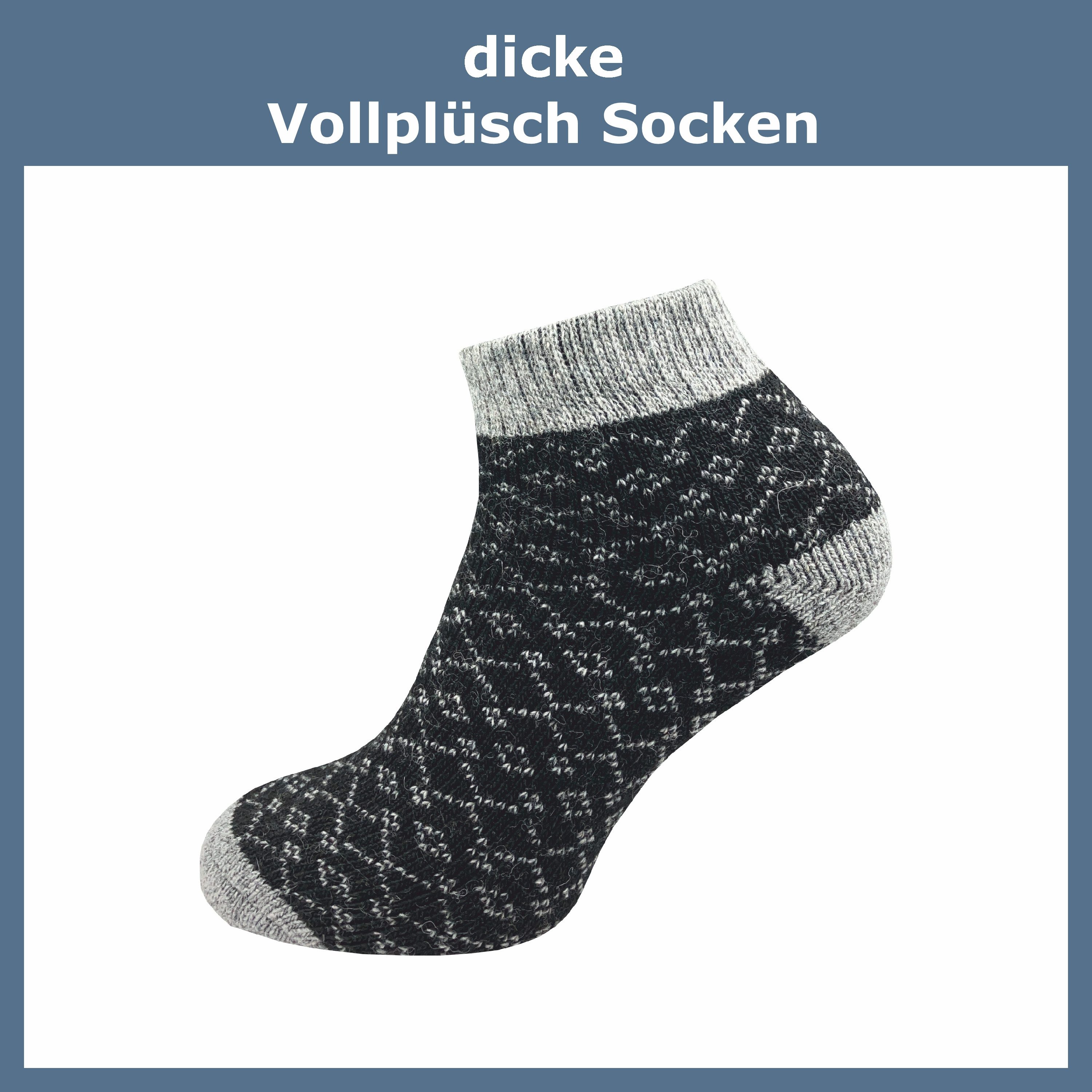 GAWILO Socken für Kinder aus Wolle für die kalte Jahreszeit (4 Paar) Winter Socken – Wollsocken - im winterlichen Look