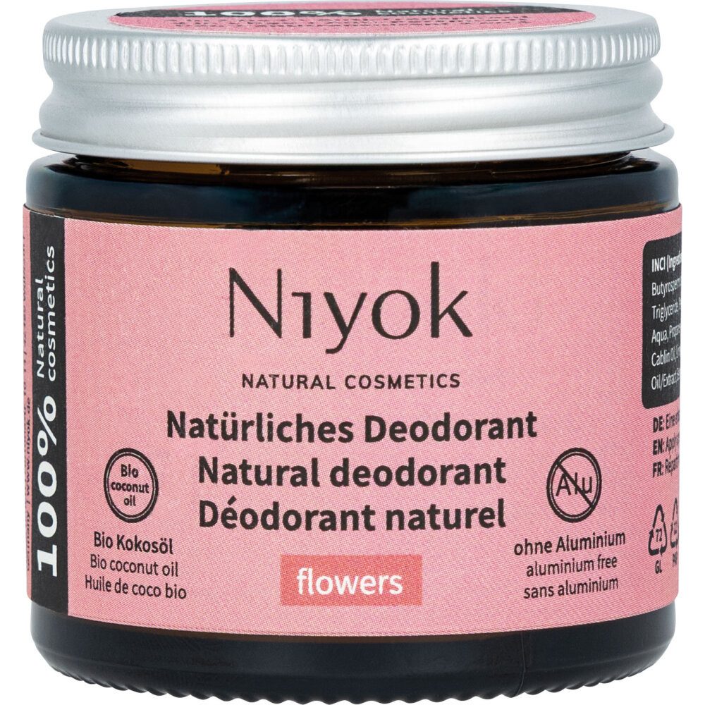 Niyok Deo-Creme Deocreme in Flowers, 40 ml