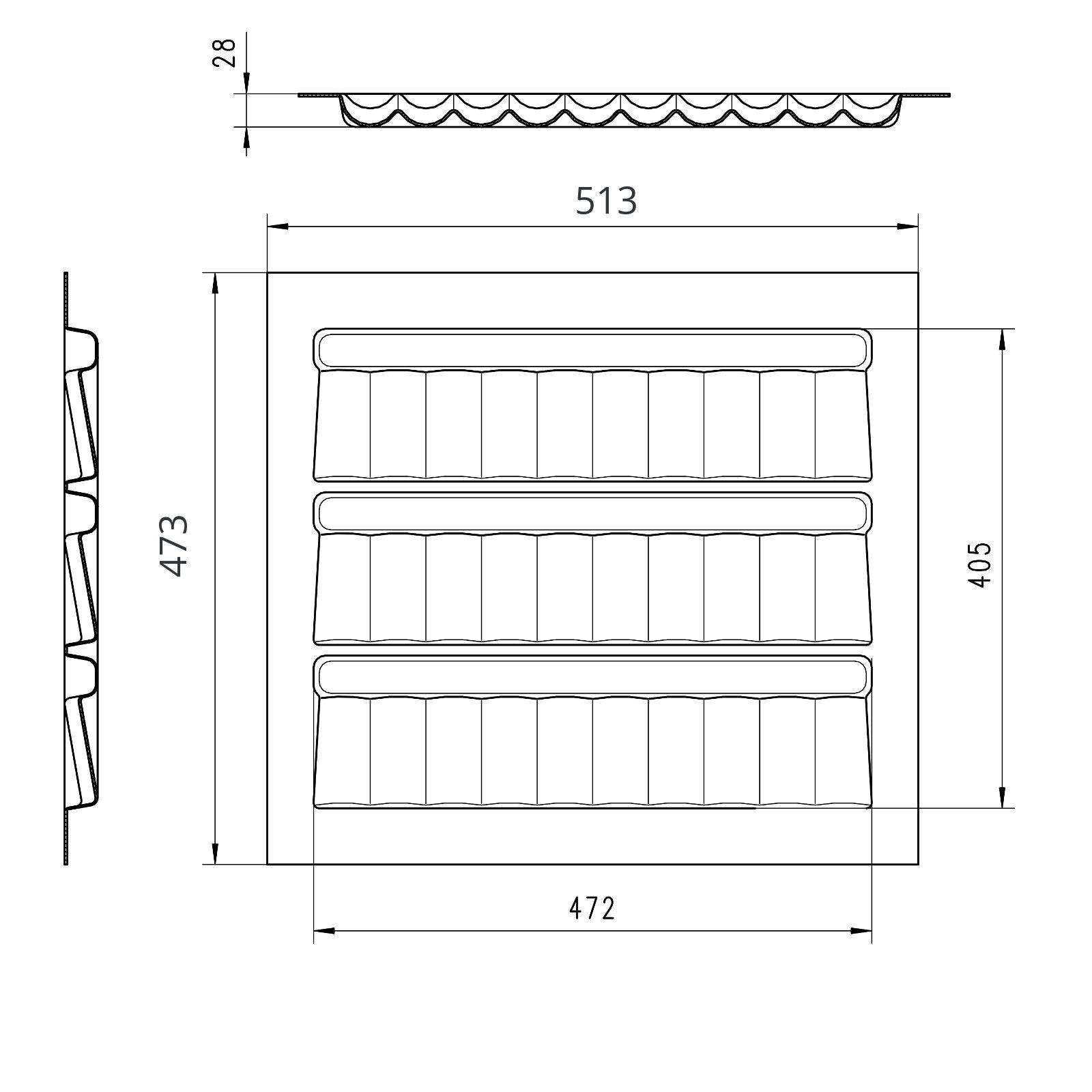 SO-TECH® Schubkasteneinsatz Orga-Box I für Optifit / blum Tandembox im 60er günstig online kaufen