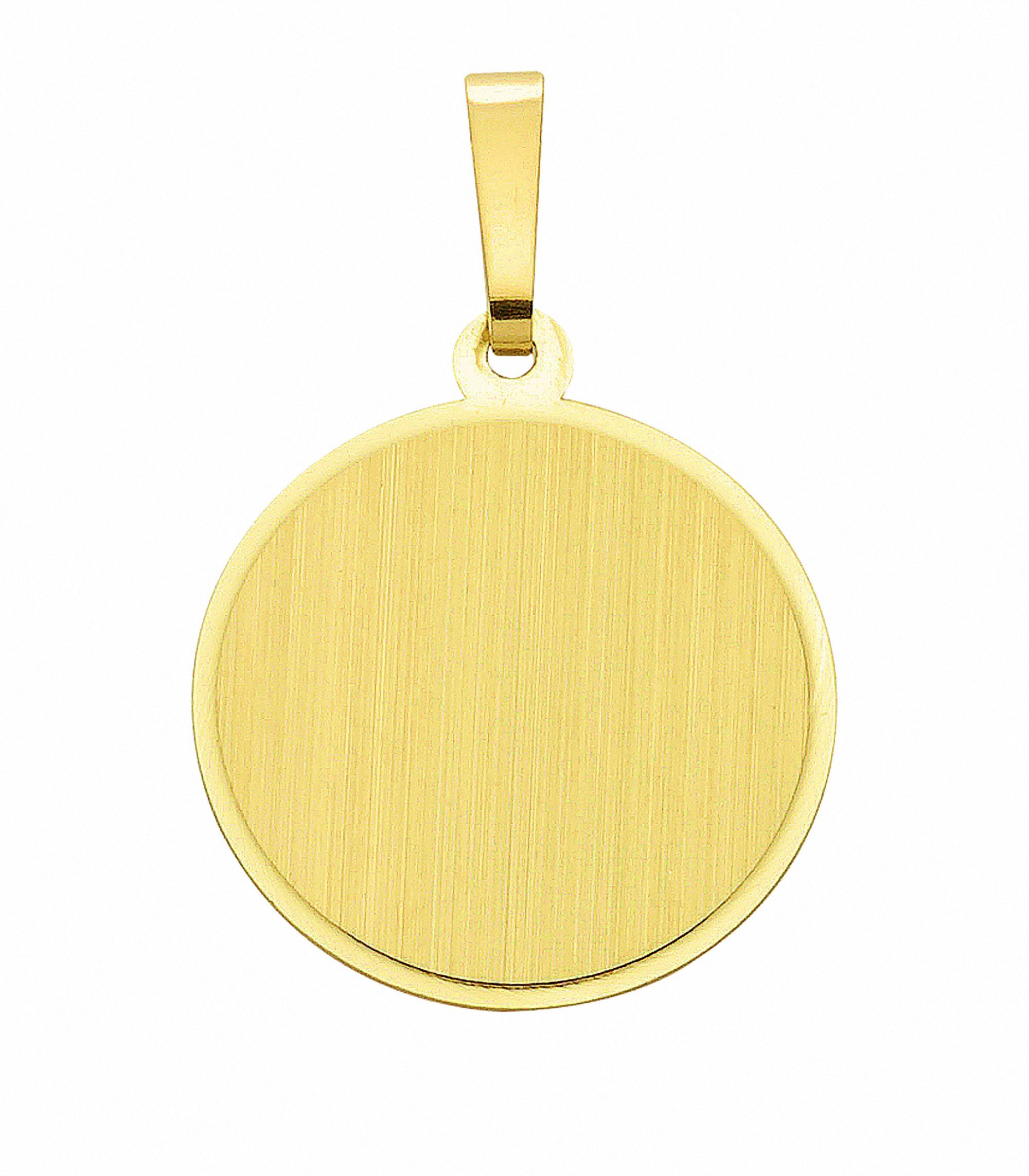 Kettenanhänger Gravurplatte 333 Gold (8K)
