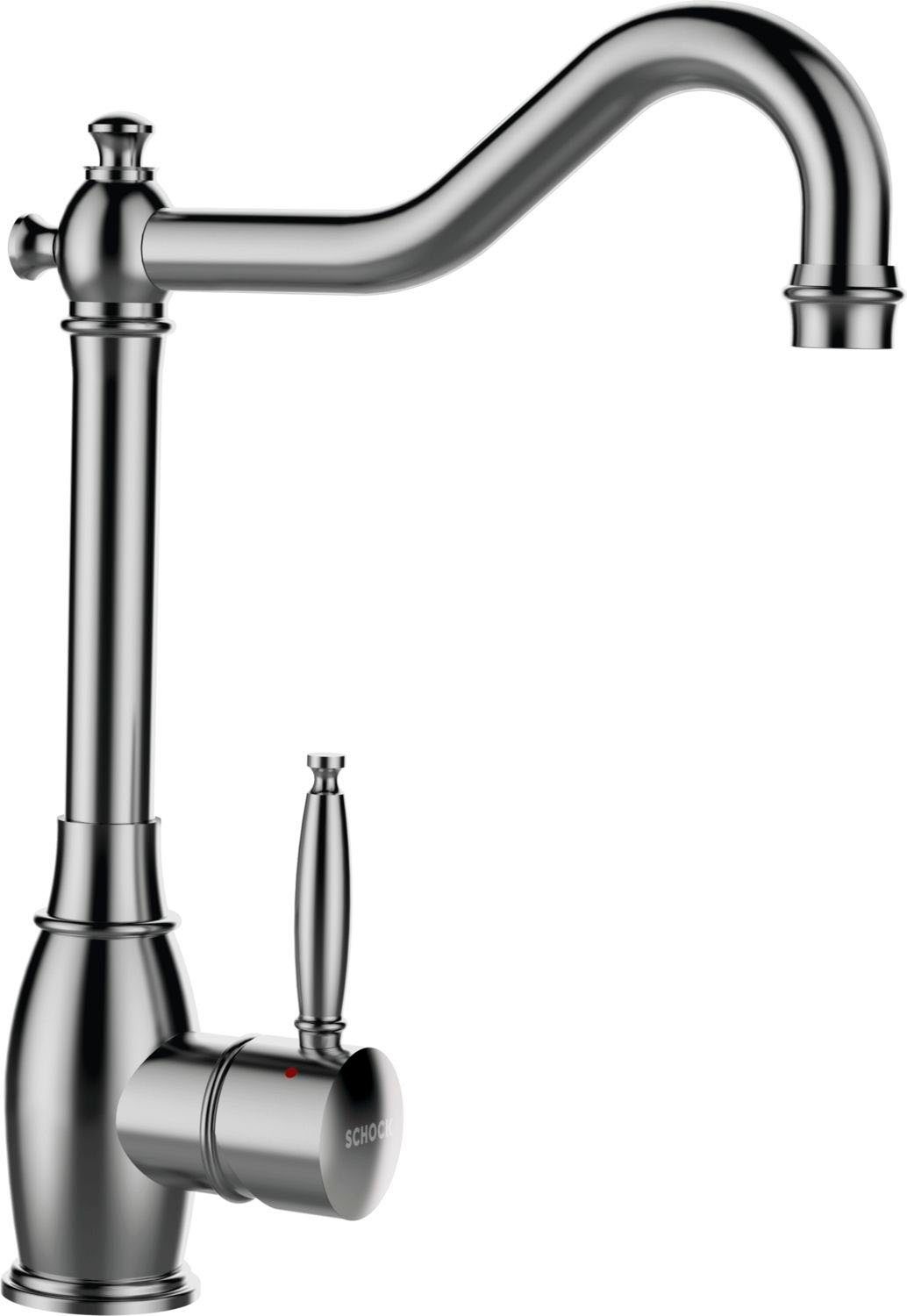 Schock Küchenarmatur Resi Festauslauf, Flüsterperlator, Schwenkbereich 360°