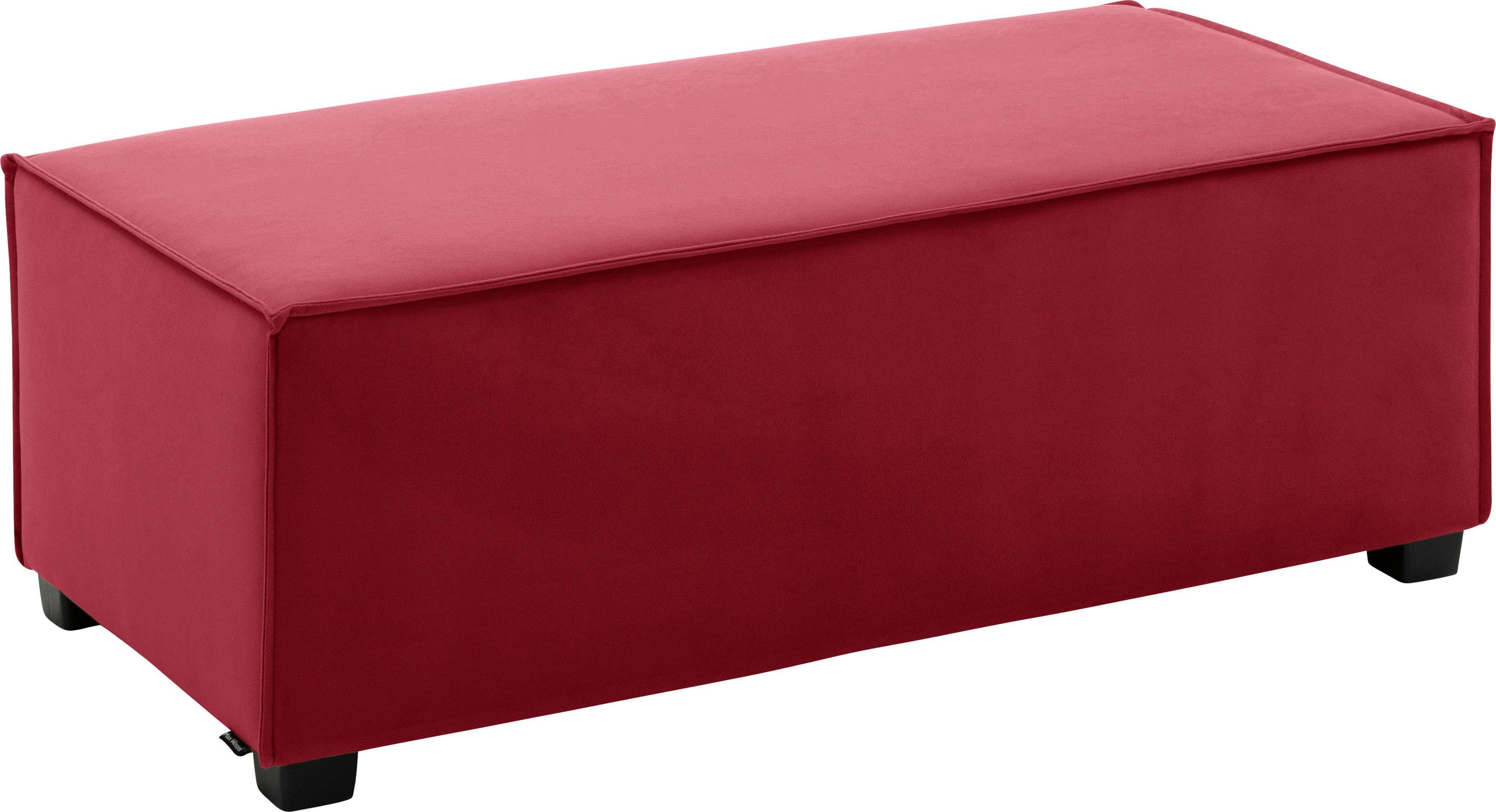 Max Winzer® Sofaelement MOVE, Einzelelement 120/60/42 cm, individuell kombinierbar rot