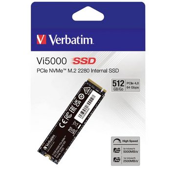 Verbatim Interne M.2 PCIe NVMe SSD 2280 SSHD-Hybrid-Festplatte, NVMe (NVM Express)