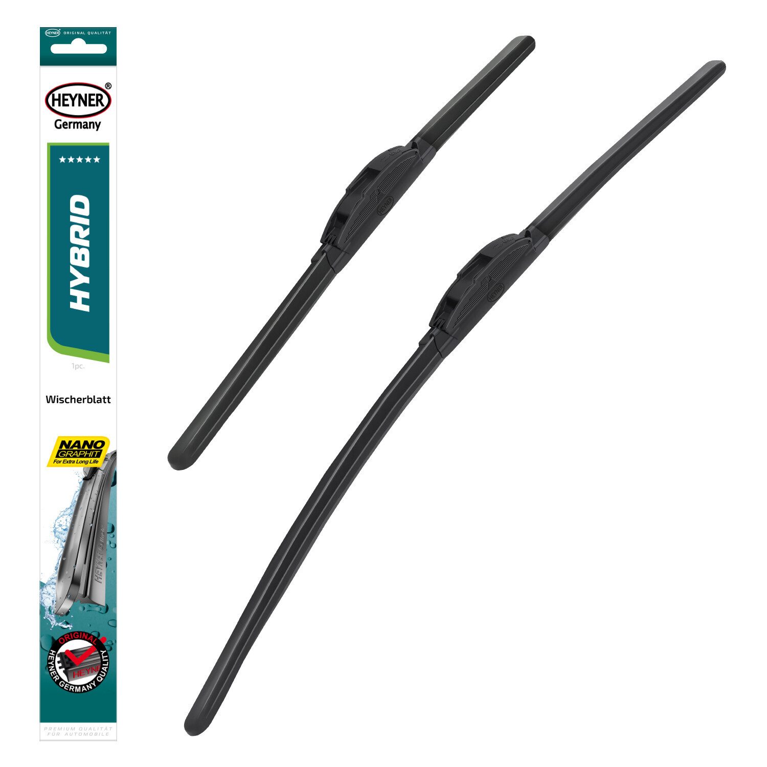 HEYNER Scheibenwischblätter passend für GEELY MK Schrägheck, 11.2008 - 12.2013, (Set, 2-St., Scheibenwischer Set)