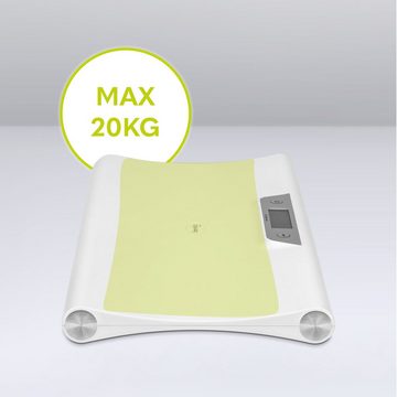 lionelo Personenwaage Babybalance, Set, Set, Digital/Messwertspeicher/50g-20kg/4 Gewichtseinheiten