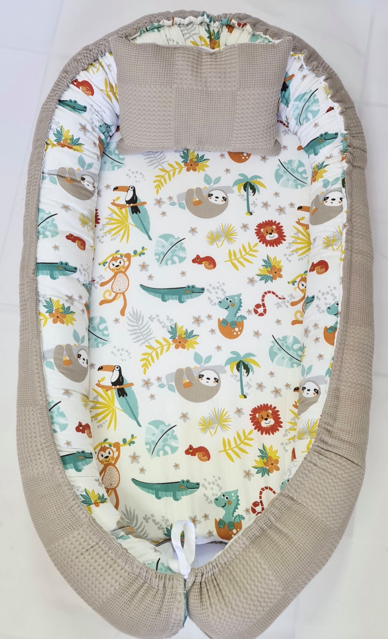 Baby Fancyroom Bettnestchen Babynest mit XL Liegefläche dicke Matratze 100% Baumwolle Babynestchen, (Babycocoon Reisebett Nestchen Kuschelnest, Neugeborene Erstausstattung), XL Liegefläche