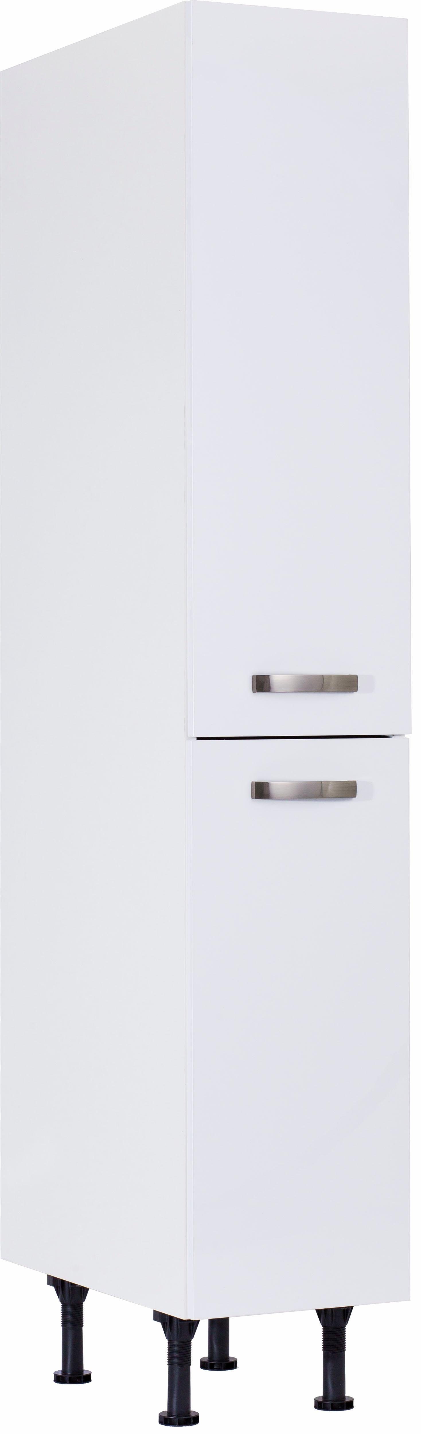 OPTIFIT Apothekerschrank Cara mit 2 Vollauszügen und 4 Ablagen, höhenverstellbare Füße, Breite 30 cm weiß/weiß | weiß