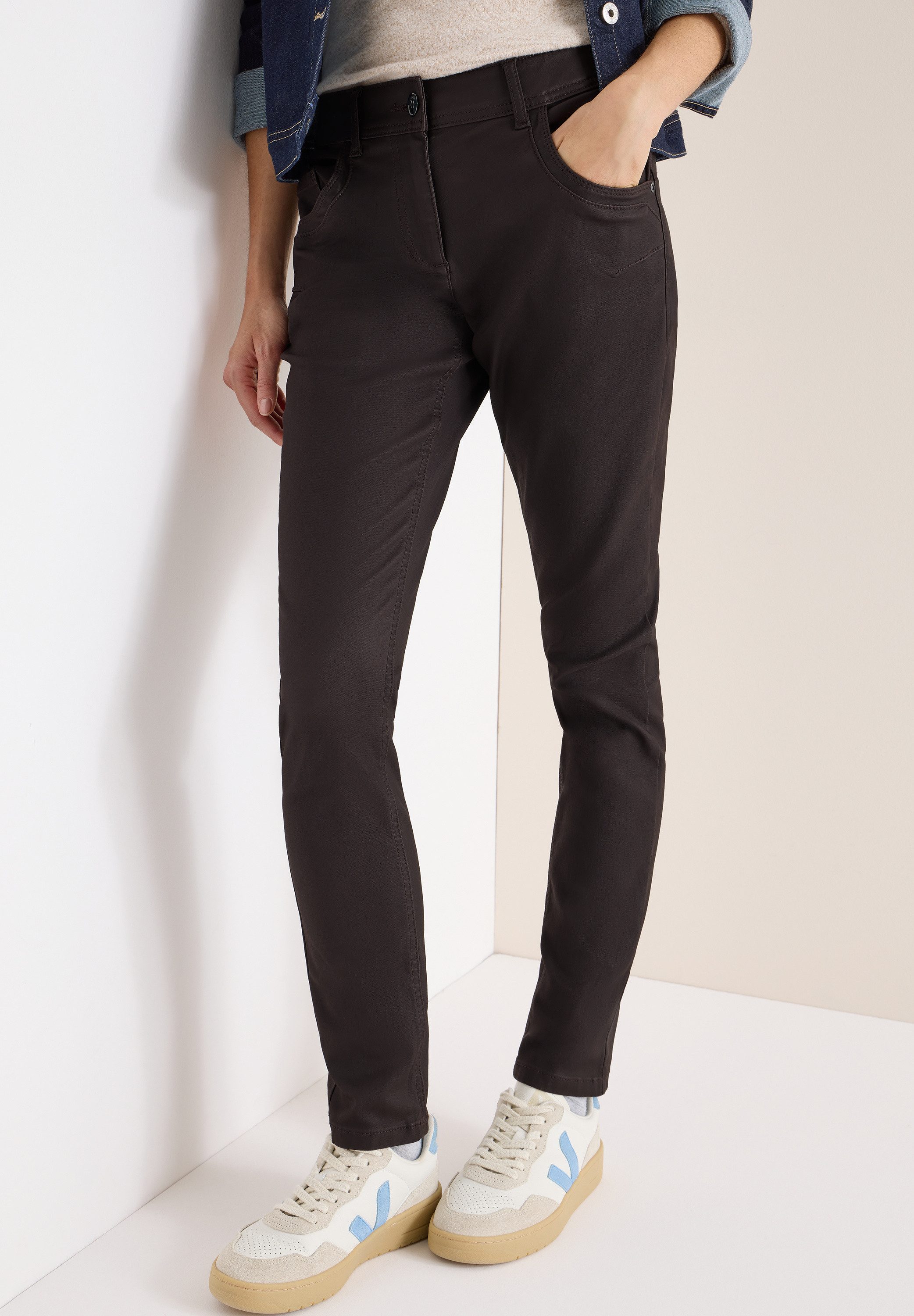 CECIL 5-Pocket-Hose mit leichtem Glanz günstig online kaufen