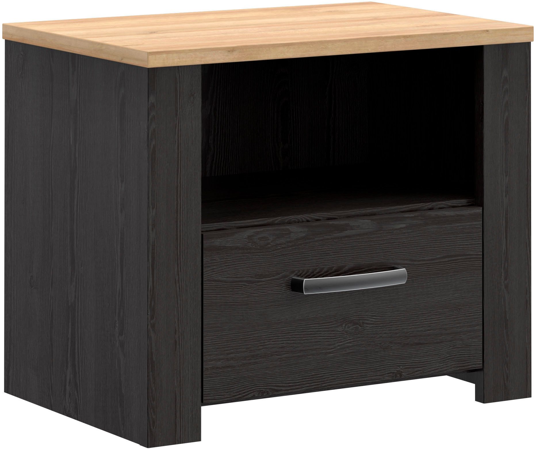 FORTE Nachtkommode, B/H/T 61,6/52/42 cm, in 2 Dekoren erhältlich