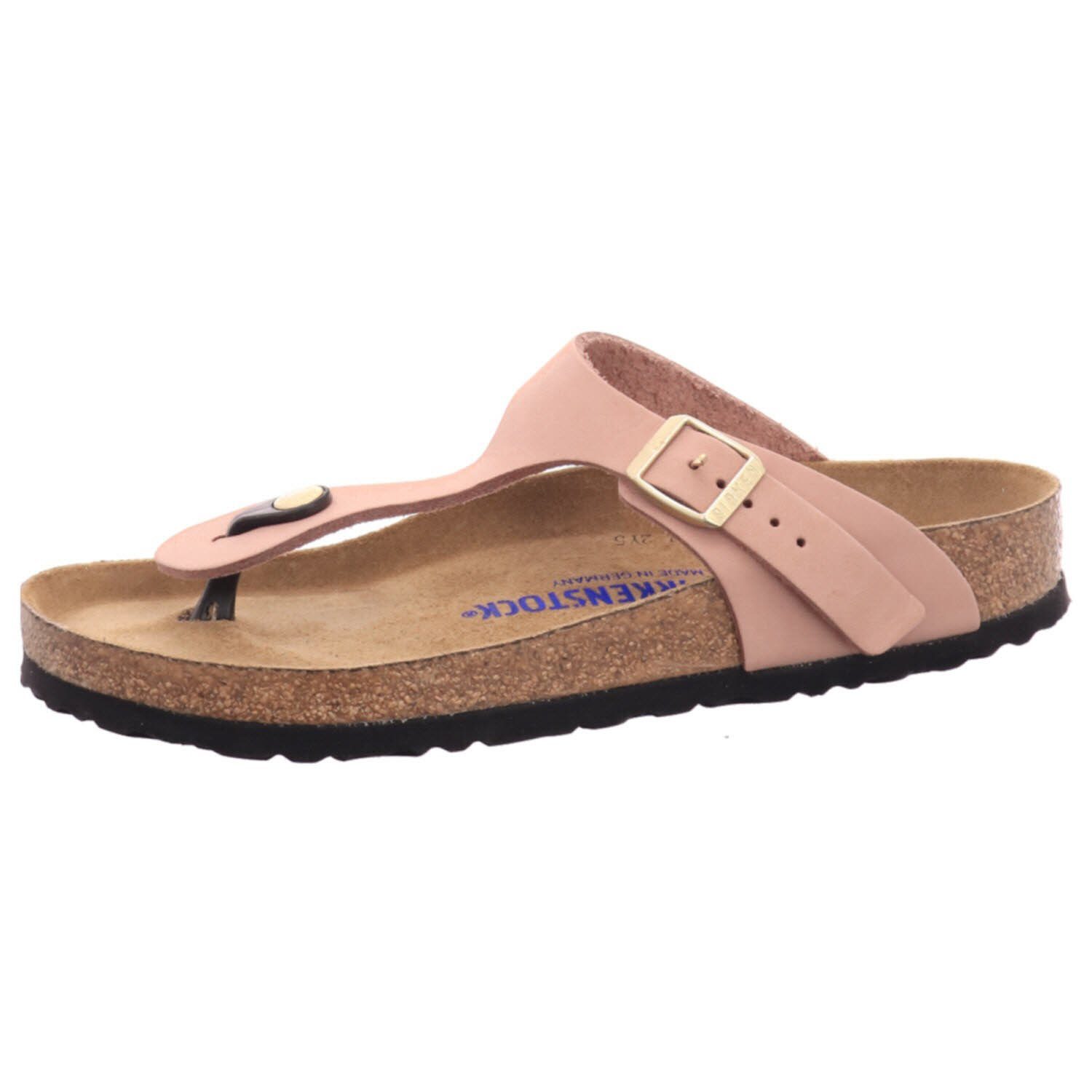 SFB Artikelnummer: Schnalle, Hersteller Damen Nubukleder normal Gizeh Weichbettung 1024024 Zehentrenner Birkenstock