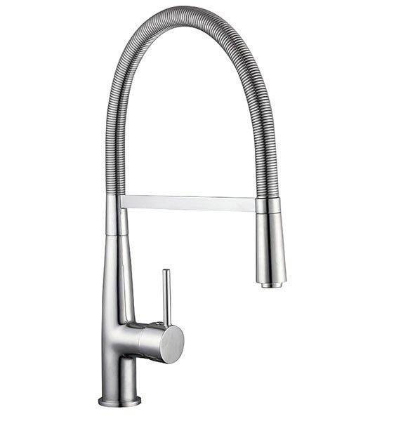 ausziehbar, York schwenkbar, Chrom/Schwarz 360° Hochdruck Schütte matt, Spültischarmatur Wasserhahn New