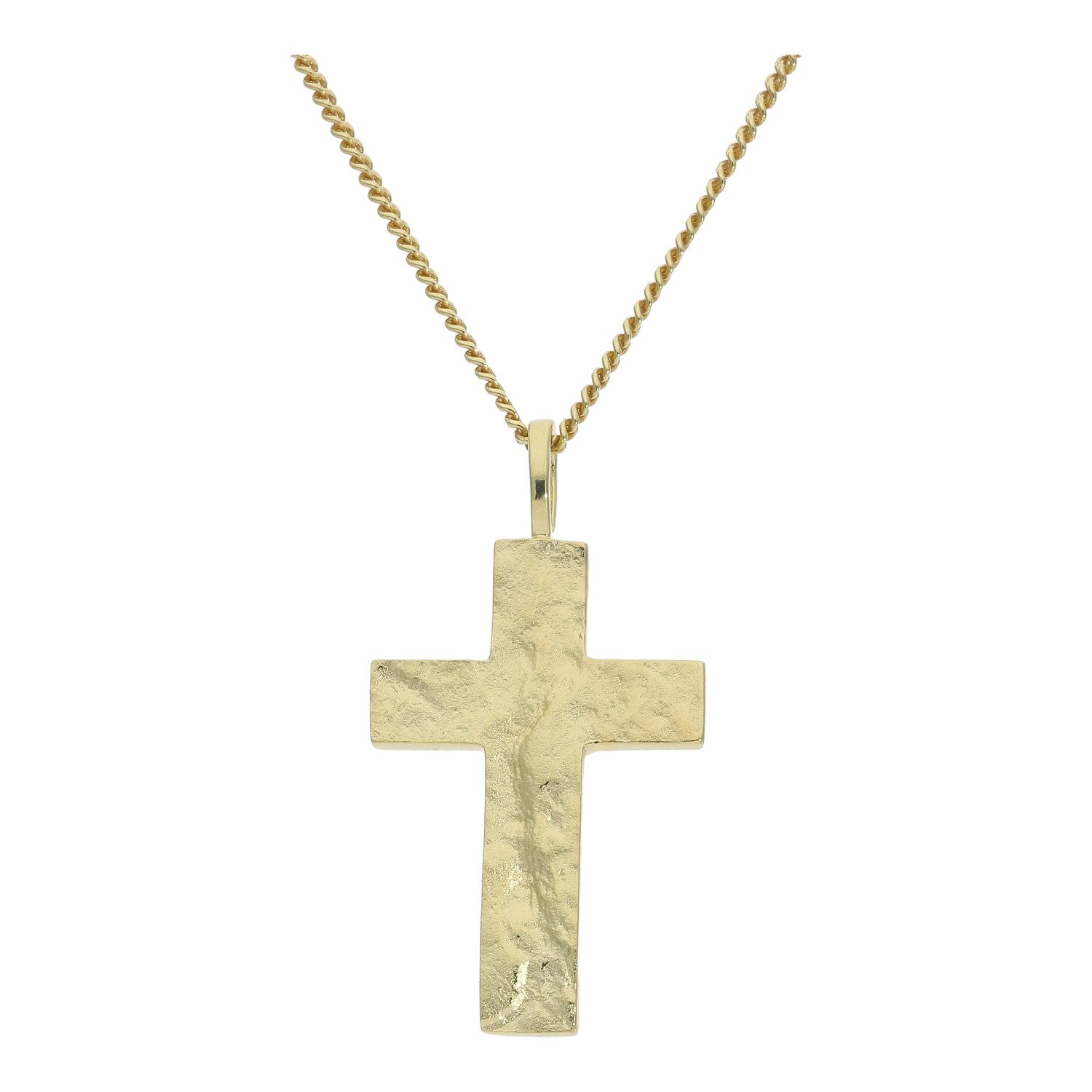 Kreuzanhänger Kreuz Anhänger Silber 925 Gold plattiert JL20-02-1336 JuwelmaLux