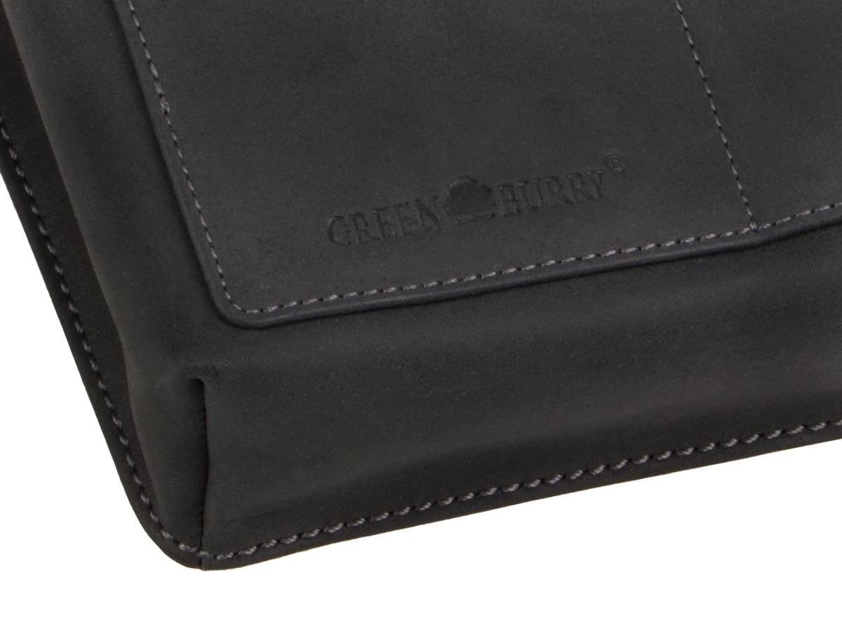 Greenburry Kellnerbörse Vintage Black (oA), Kellnertasche, Holster, Leder