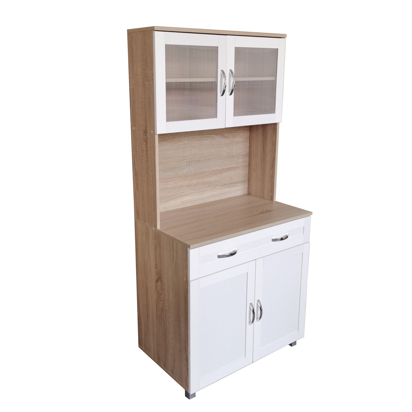 HTI-Living Hochschrank Küchenbuffet Sonoma/Weiß Blanca (Stück, 1-St., 1 Sch günstig online kaufen