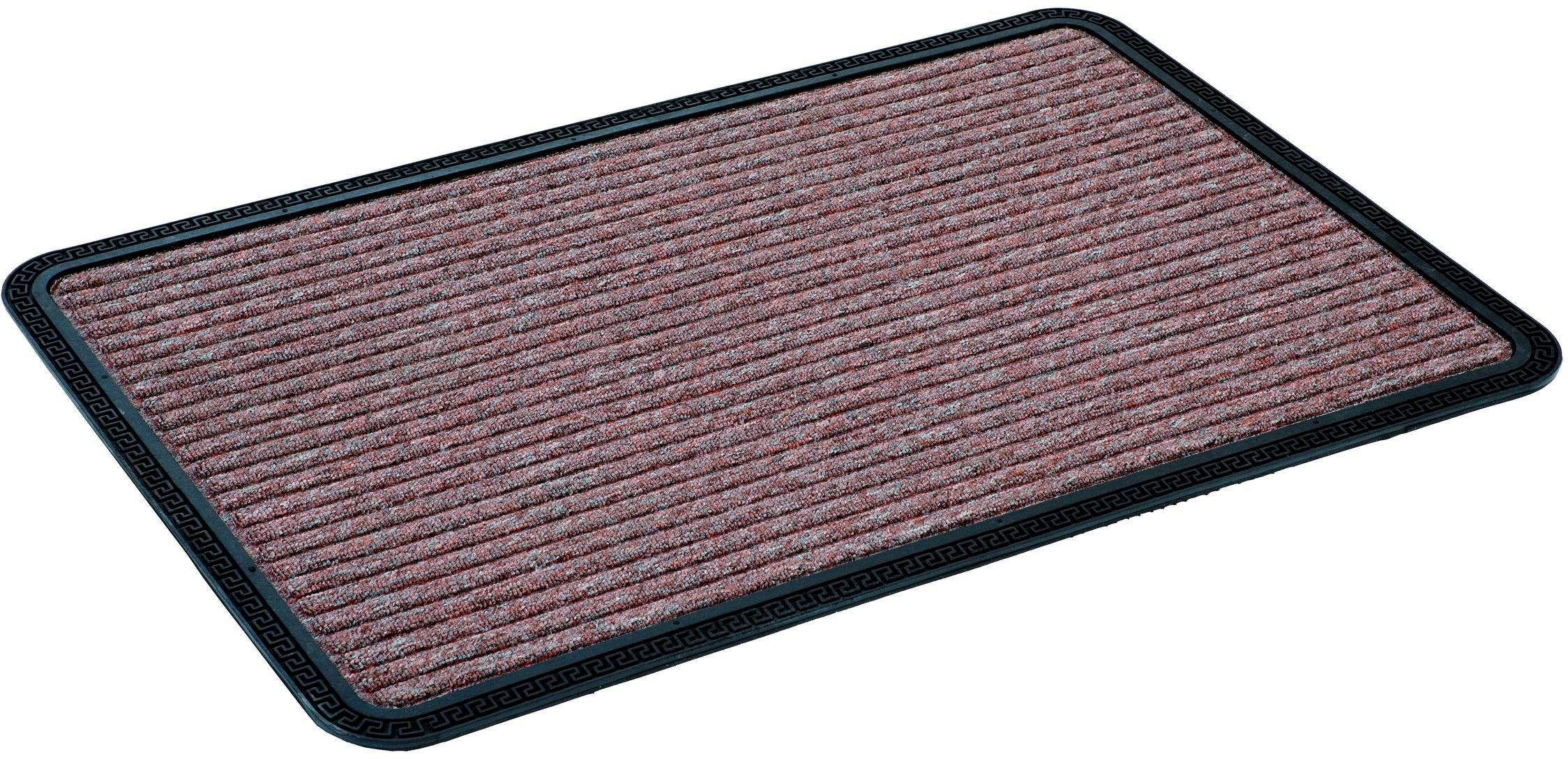 Fußmatte Border Star 1, ASTRA, 8 geeignet Outdoor Schmutzfangmatte, braun mm, In rechteckig, -und Höhe