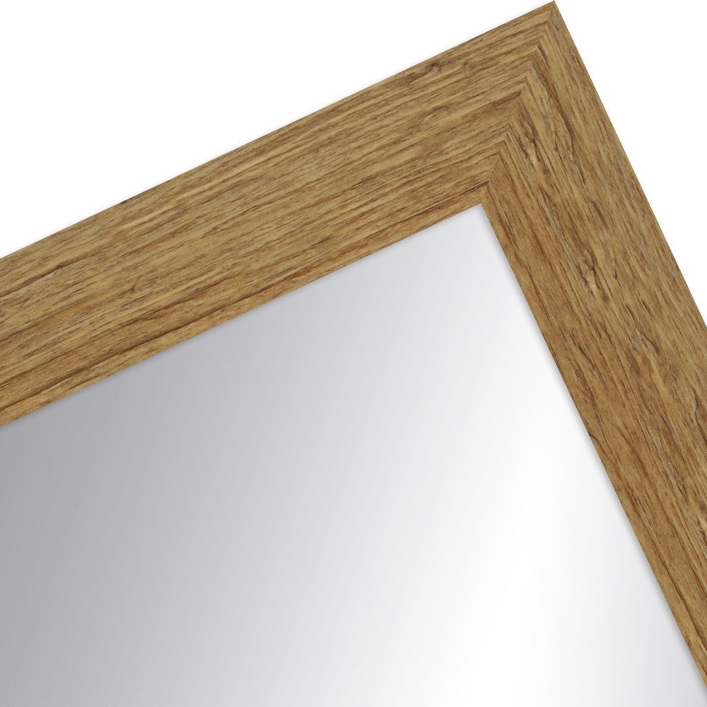 WANDStyle Wandspiegel H750, Landhaus Spiegel Eiche 45x55cm, Wandspiegel, Ganzkörperspiegel Groß