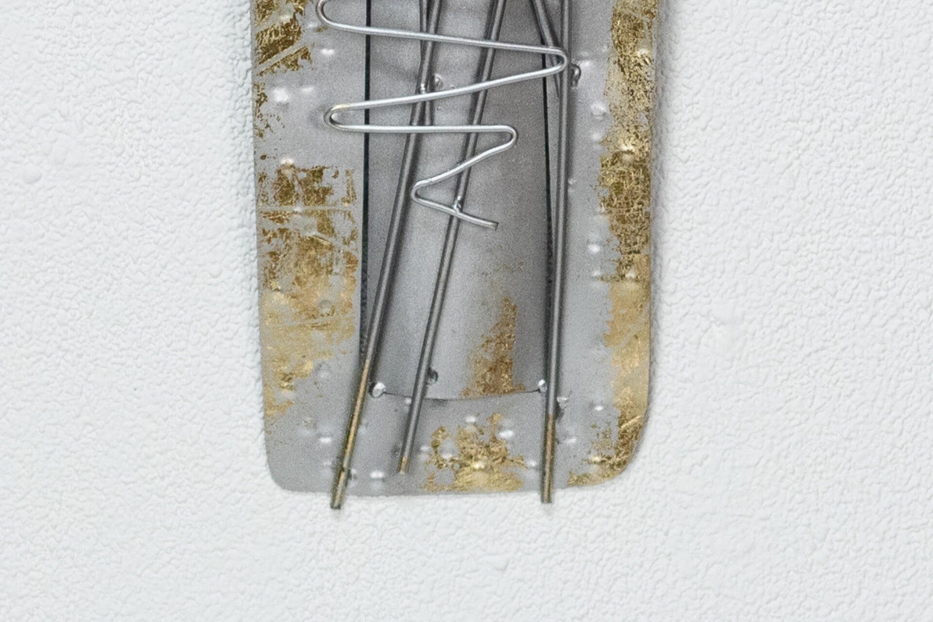 30x90x4 Blumengruß Metall cm, Wanddeko Wanddekoobjekt KUNSTLOFT handgefertigte