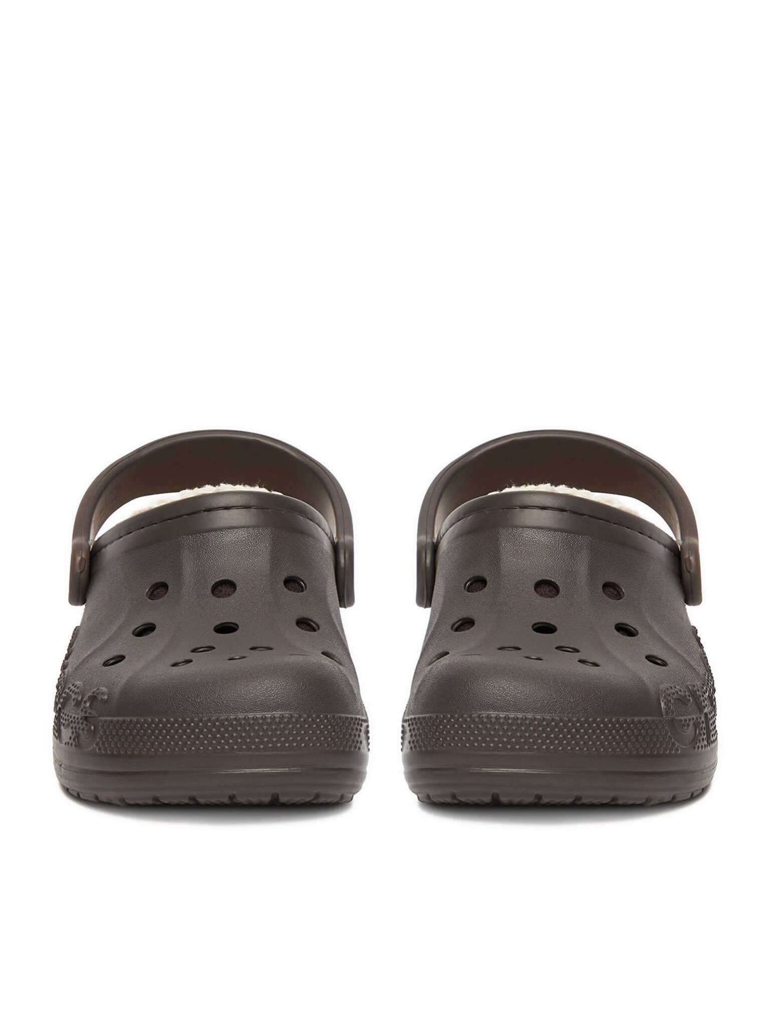 Crocs Crocs Damen Flip Flops Crocs-C-BAYA LINED CLOG 205969-206 Braun Beige Badepantolette