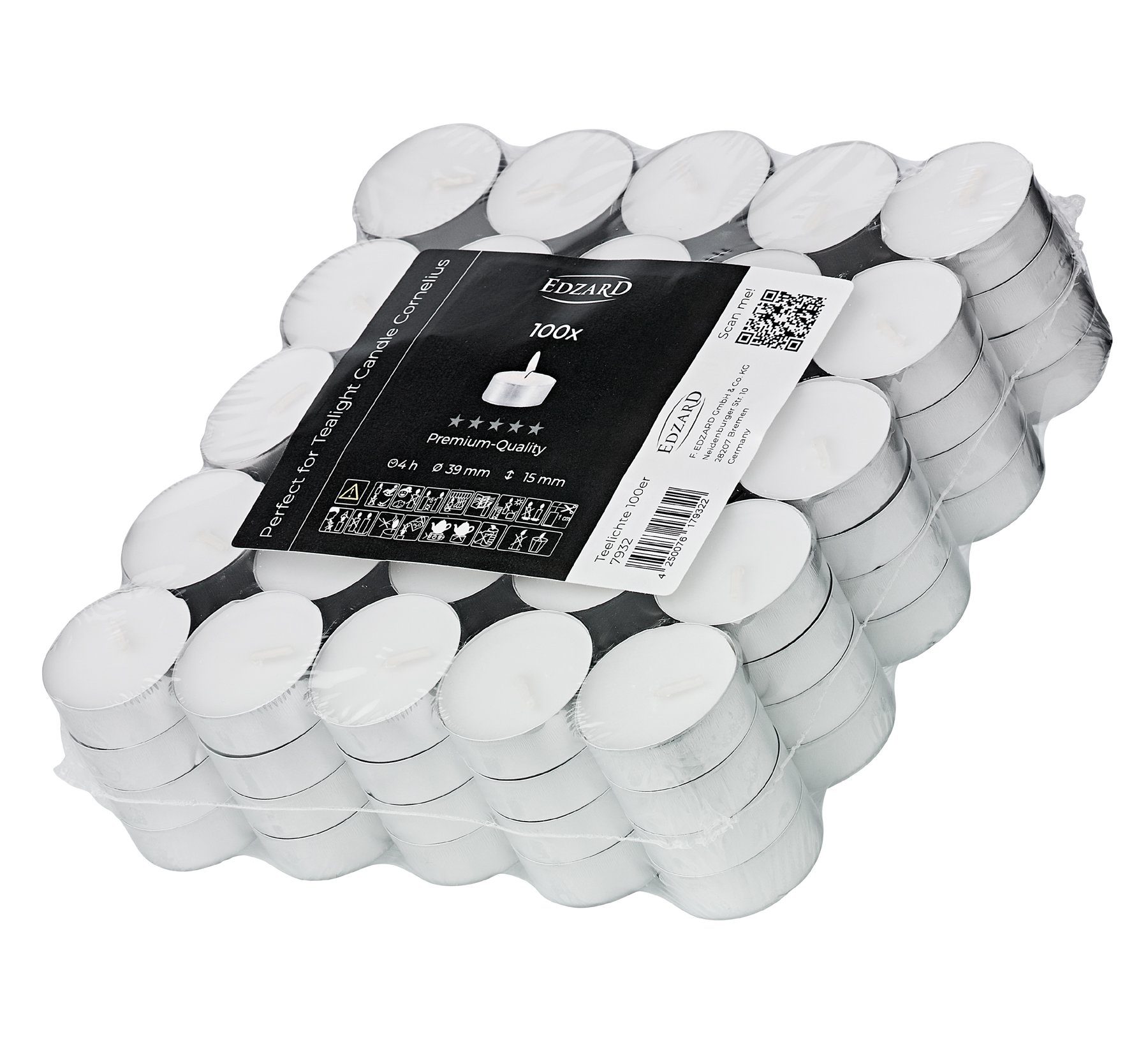 EDZARD Teelicht Teelichter 100 Stück (Set), günstig online kaufen