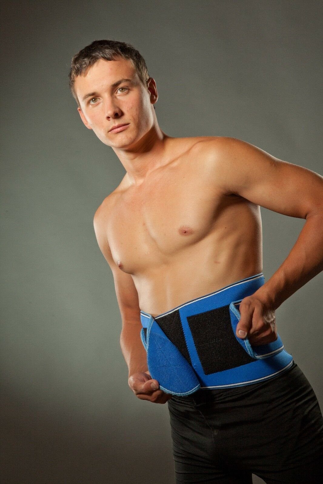 Lorey Medtec Rückenbandage Neopren-Rückenstütze mit Klettsystem & elastischen Stützfedern