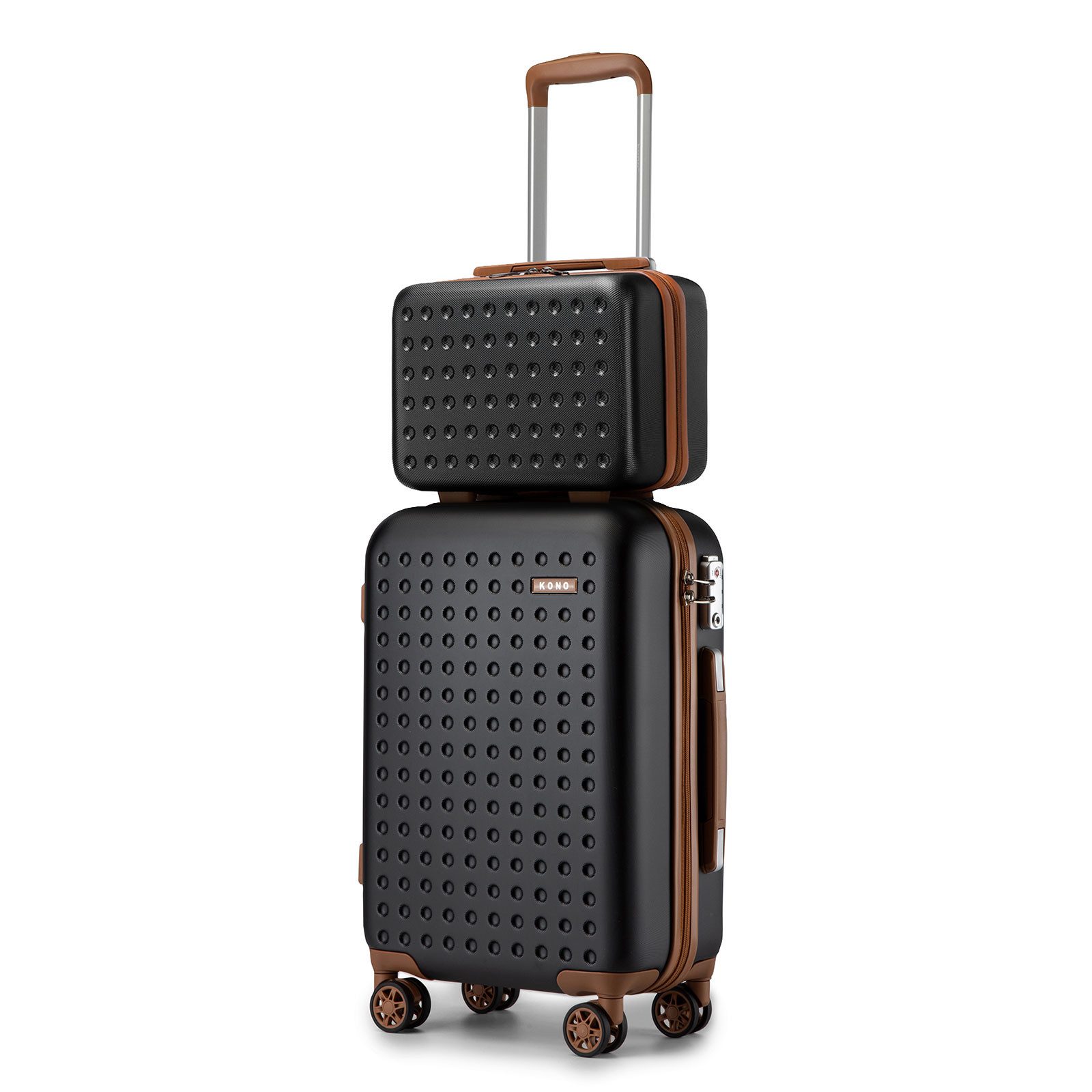 KONO Koffer Hartschalenkoffer Reisekoffer Trolleys 100% ABS Handgepäck Koffer