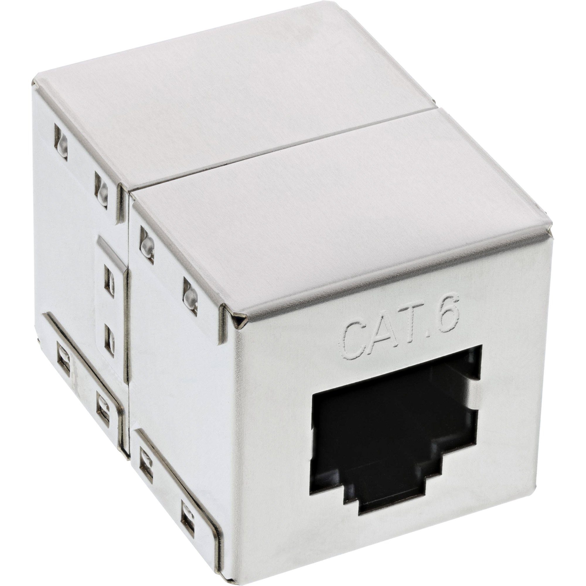 InLine® Patchkabelkupplung Cat.6, 2x RJ45 Buchse, geschirmt LAN-Kabel