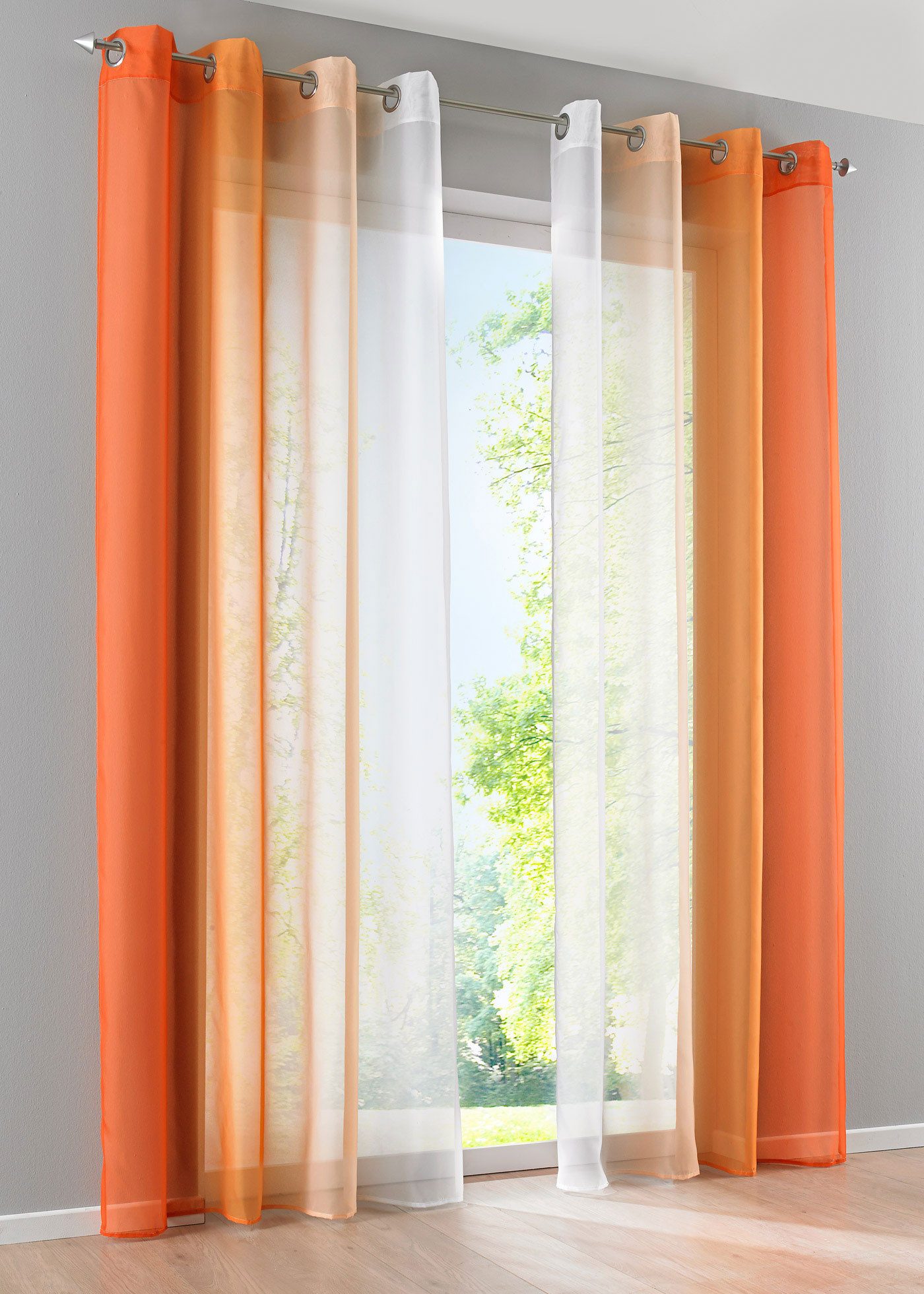 Gardinenbox Gardine, Ösen (2 St), transparent, günstig online kaufen