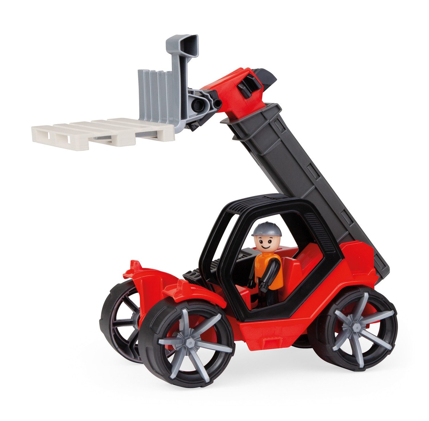 Lena® Spielzeug-Bagger Truxx Teleskoplader mit Palette, Made in Europe