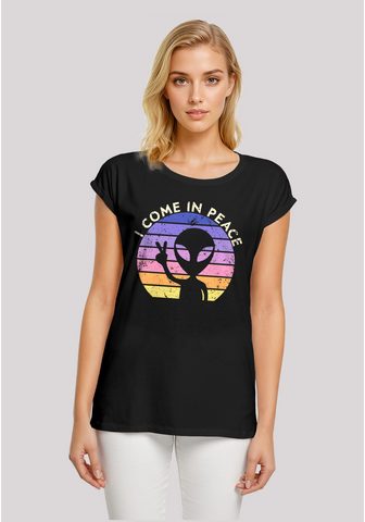 F4NT4STIC Marškinėliai Alien Peace Sunset Premiu...