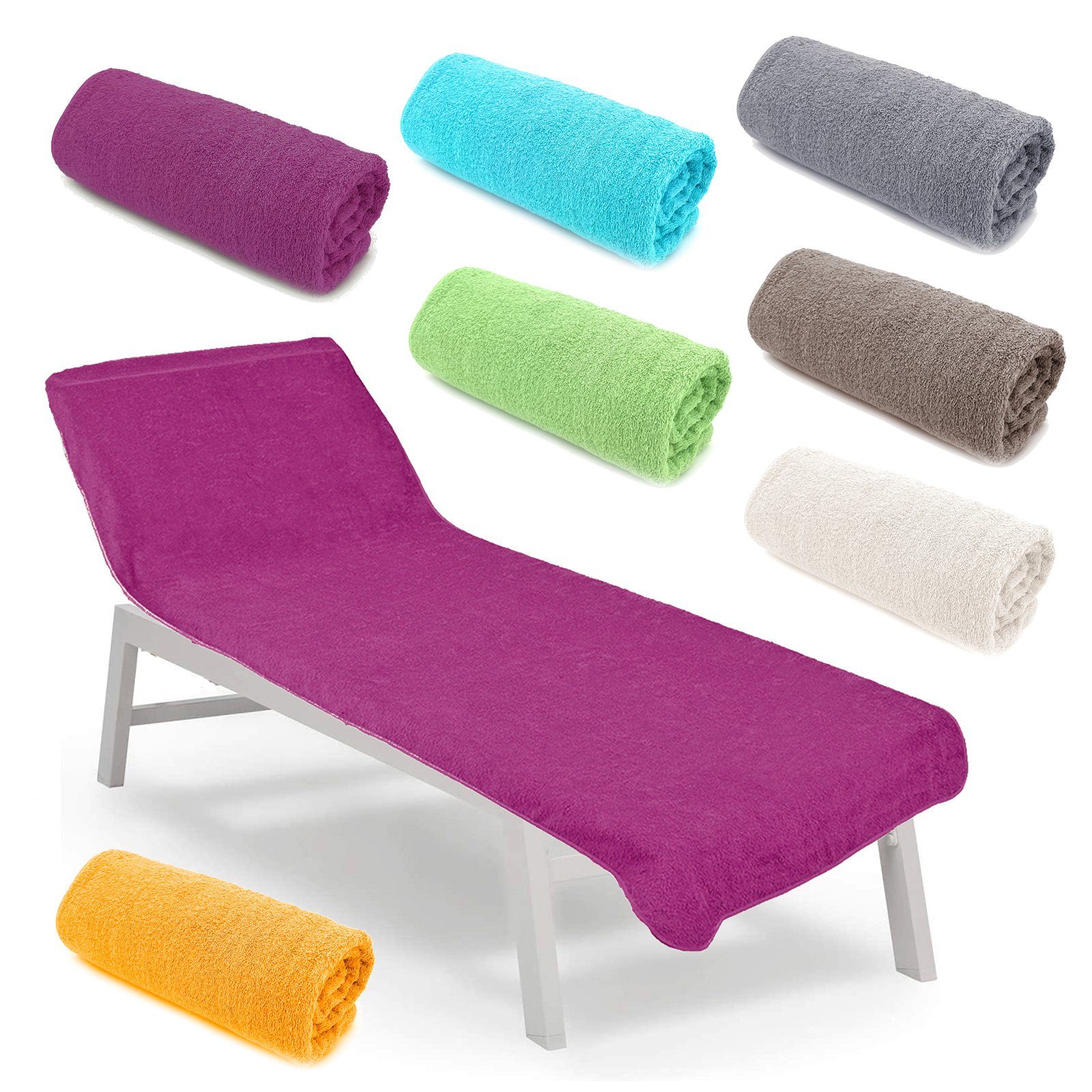 heimtexland Liegenauflage Liegestuhl Schonbezug Frottee Liegestuhlauflage, günstig online kaufen