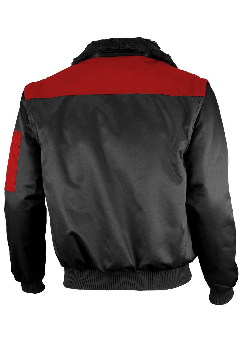 Qualitex Workwear Pilotenjacke modische 4-in-1 Arbeitsjacke aus Mischgewebe - ideale Übergangsjacke (1-St) Robuste Winter- & Übergangsjacke mit 7 praktischen Taschen