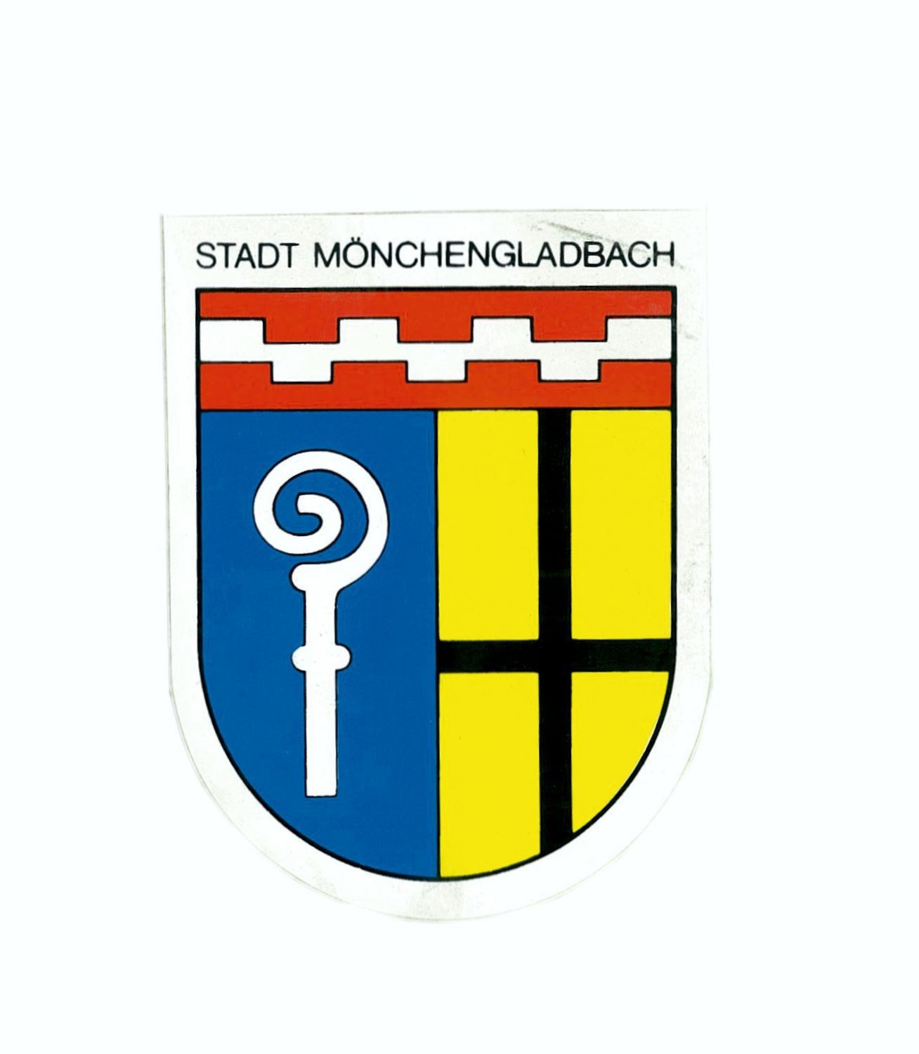 Hermann Schütz Aufkleber Aufkleber Wappen Stadt Mönchengladbach 115 x 90 mm