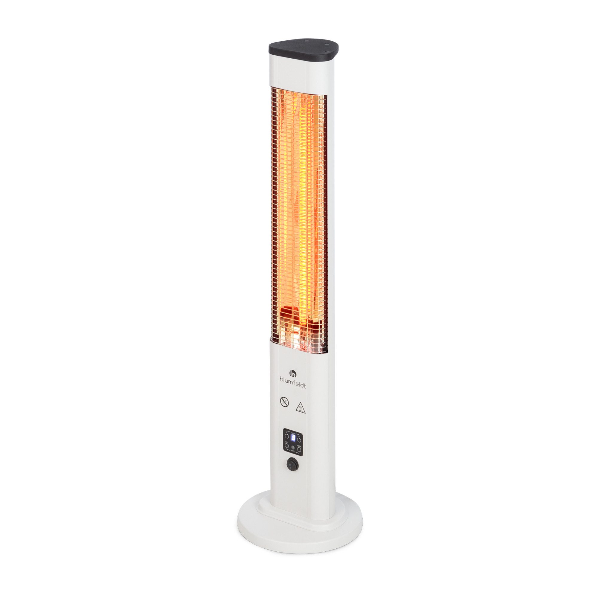 blumfeldt Terrassenstrahler Heat Guru Plus In&Out, Infrarot Heizstrahler Terrasse elektrisch Infrarotheizung Standgerät – Bild 5 von 5