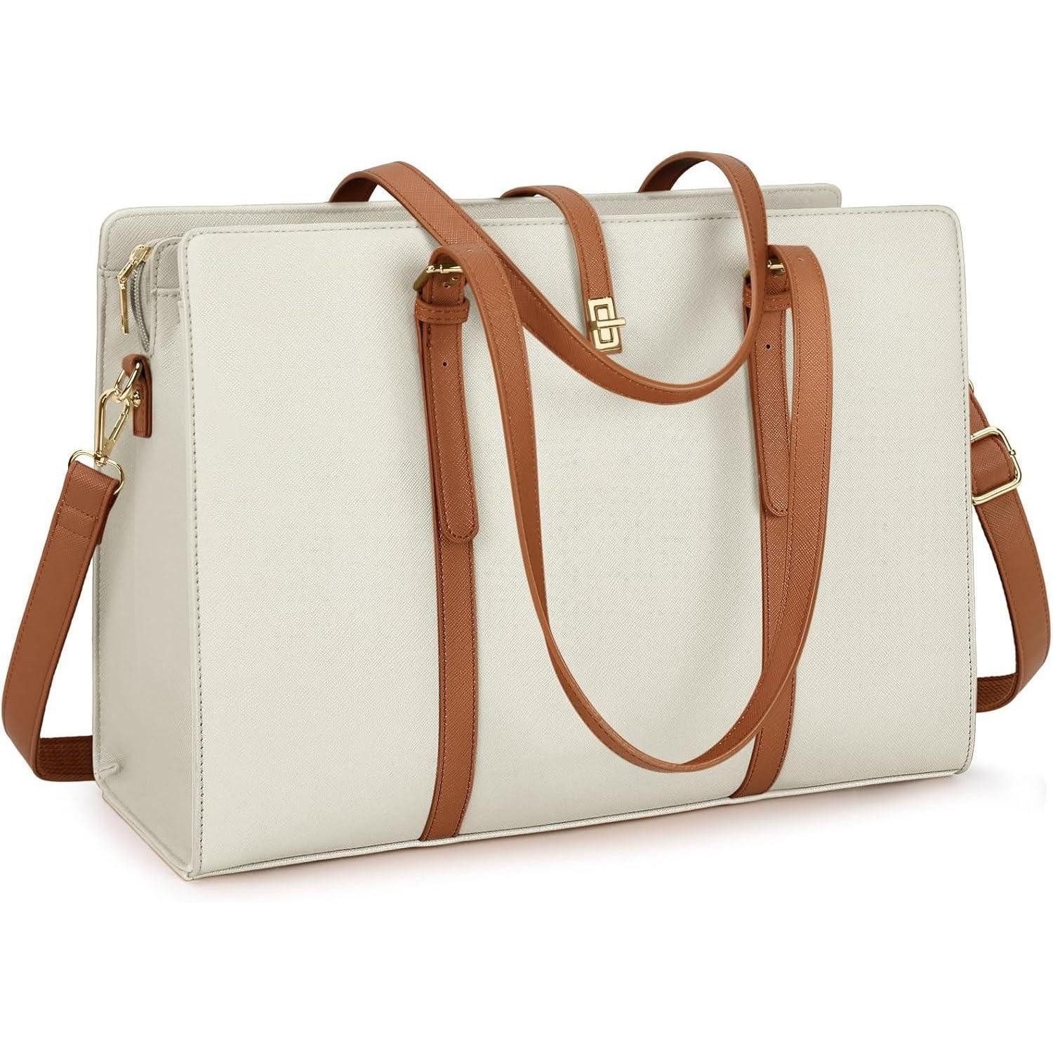 LuxusKollektion Handtasche Handtasche Damen Groß Wasserdicht 15.6 Zoll PU Leder Arbeits