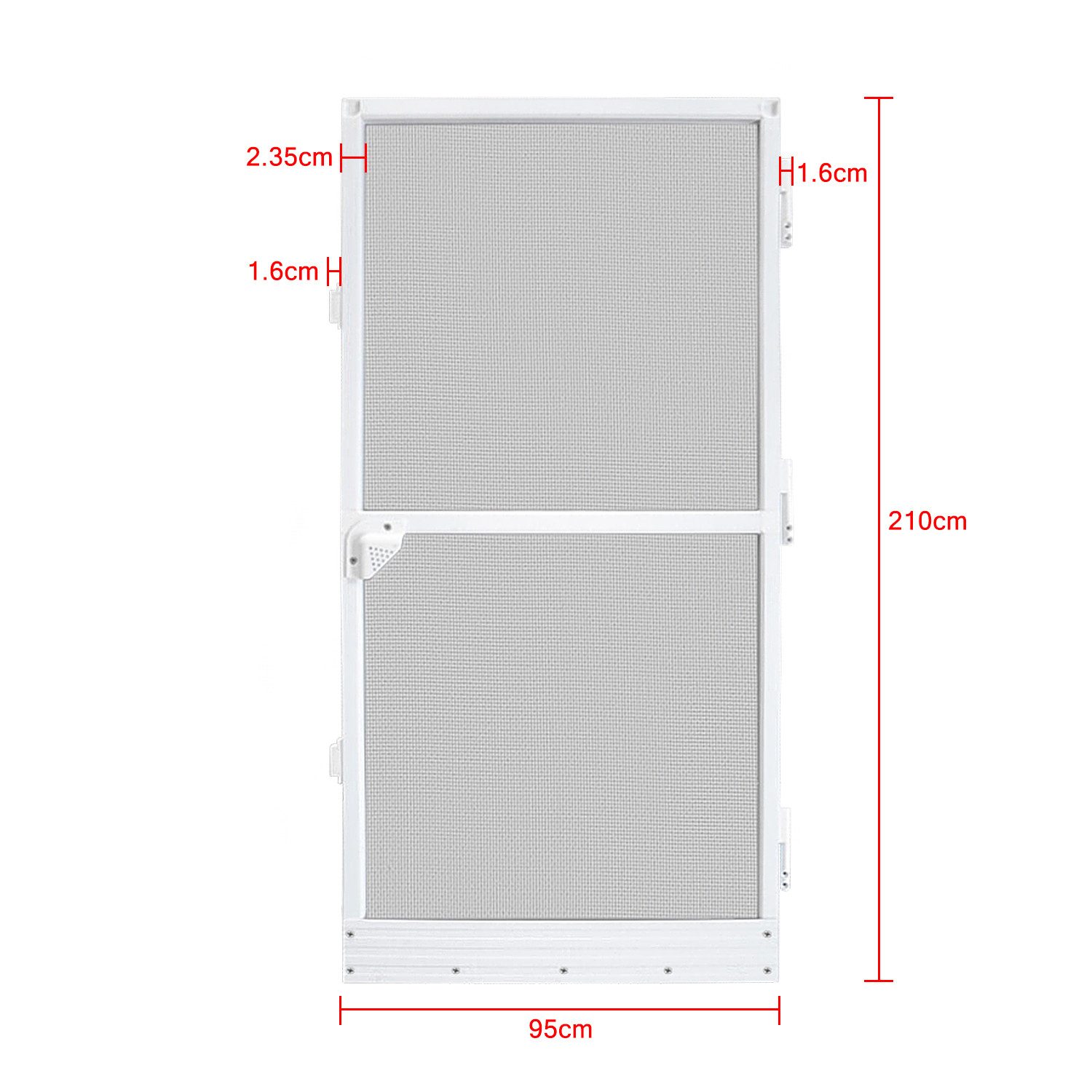 FIVMEN Insektenschutz-Tür mit Alu-Rahmen in Weiß & Fiberglasgewebe, Insektenschutz, Insektenschutztür für Balkontür & Terrassentür, Insect Screen